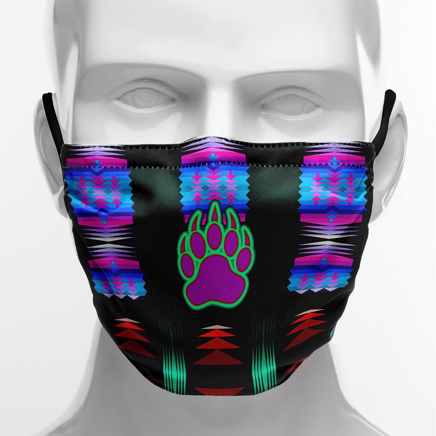 Purple Midnight Bearpaw Face Cover Herman