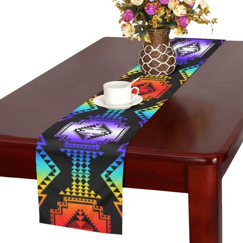 Rainbow Gathering Table Runner 16x72 inch Table Runner 16x72 inch e-joyer 