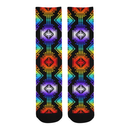 Rainbow Gathering Trouser Socks Socks e-joyer