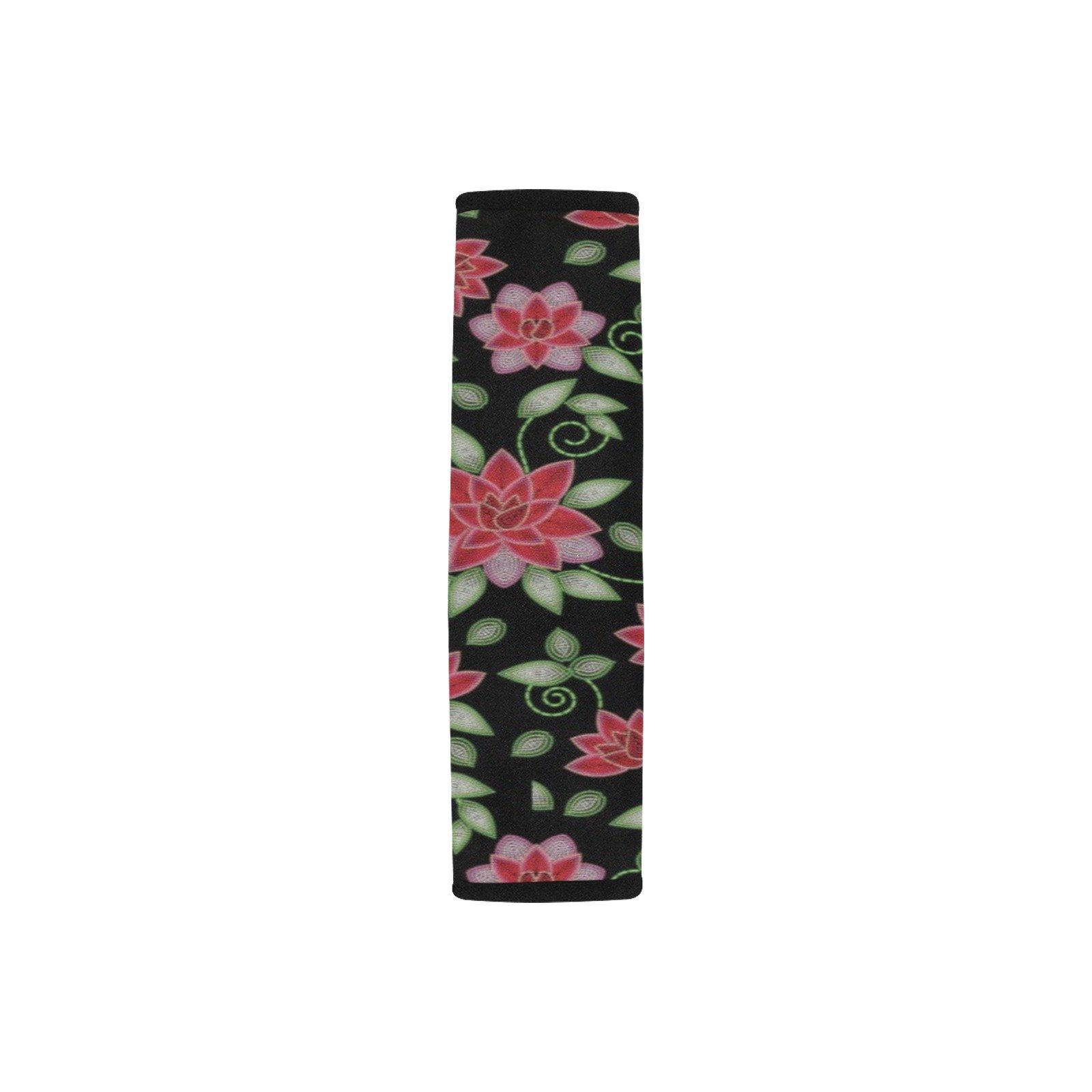 Red Beaded Rose Car Seat Belt Cover 7''x12.6'' (Pack of 2) Car Seat Belt Cover 7x12.6 (Pack of 2) e-joyer