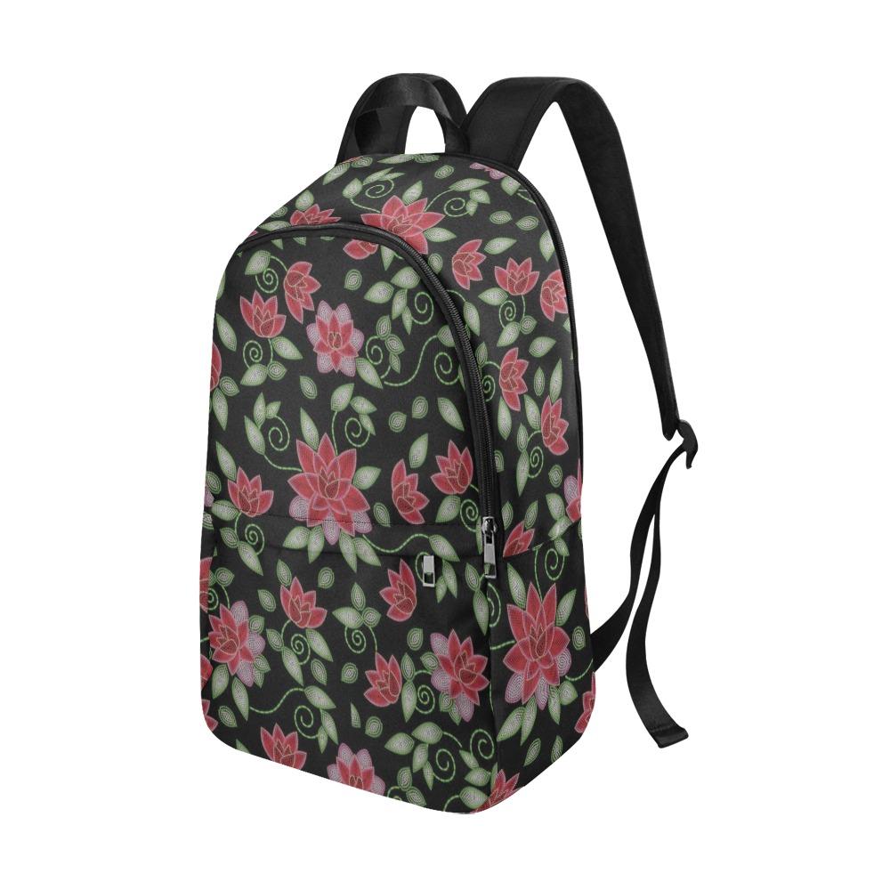 Red Beaded Rose Fabric Backpack for Adult (Model 1659) Casual Backpack for Adult (1659) e-joyer
