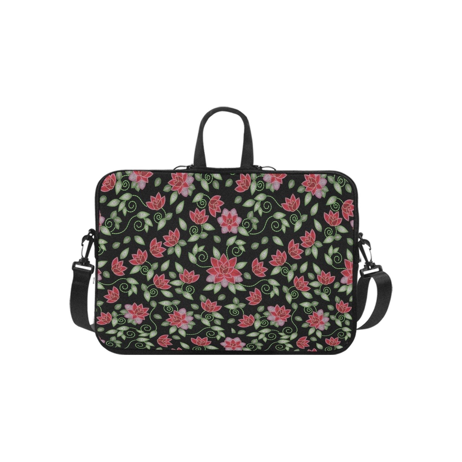 Red Beaded Rose Laptop Handbags 17" bag e-joyer