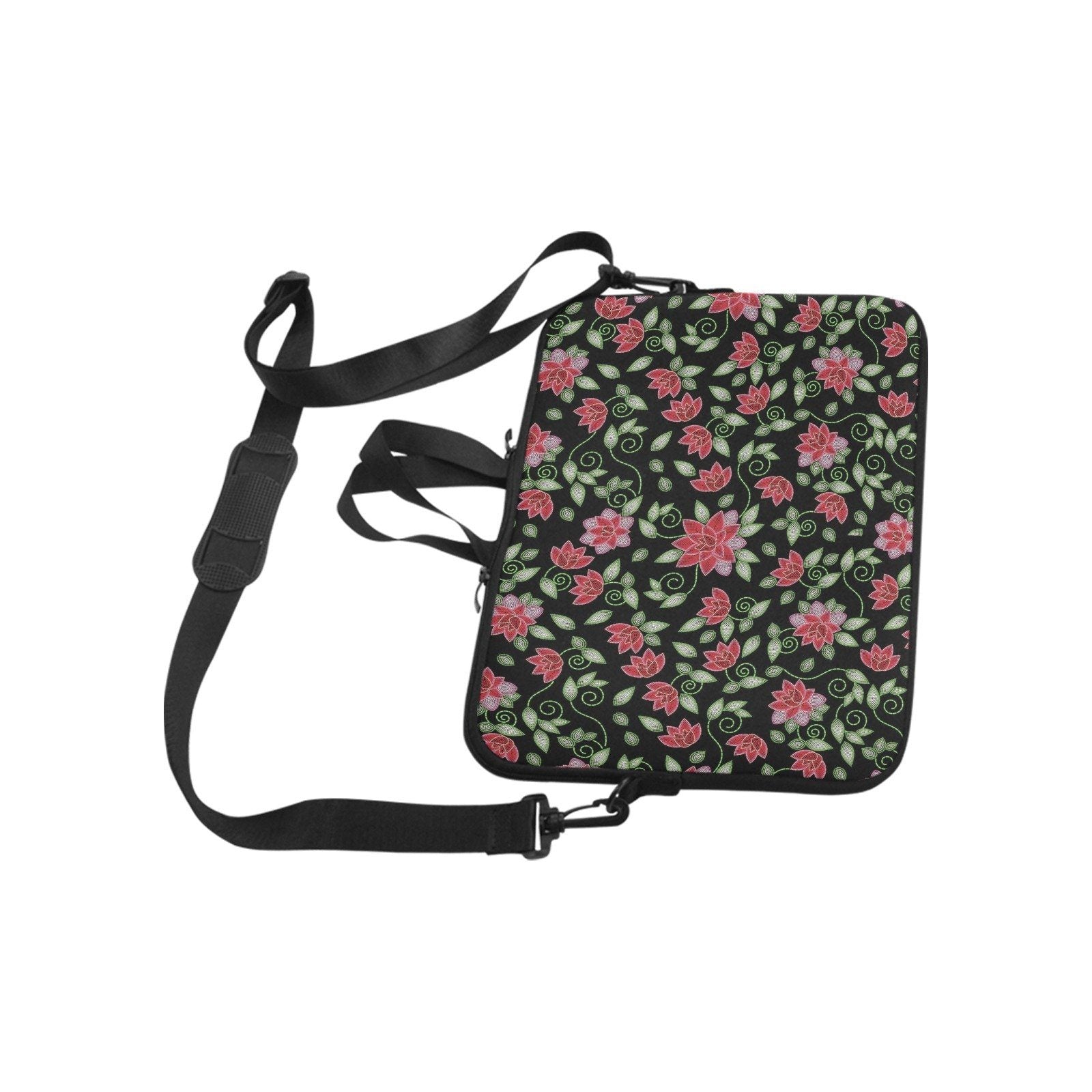 Red Beaded Rose Laptop Handbags 17" bag e-joyer