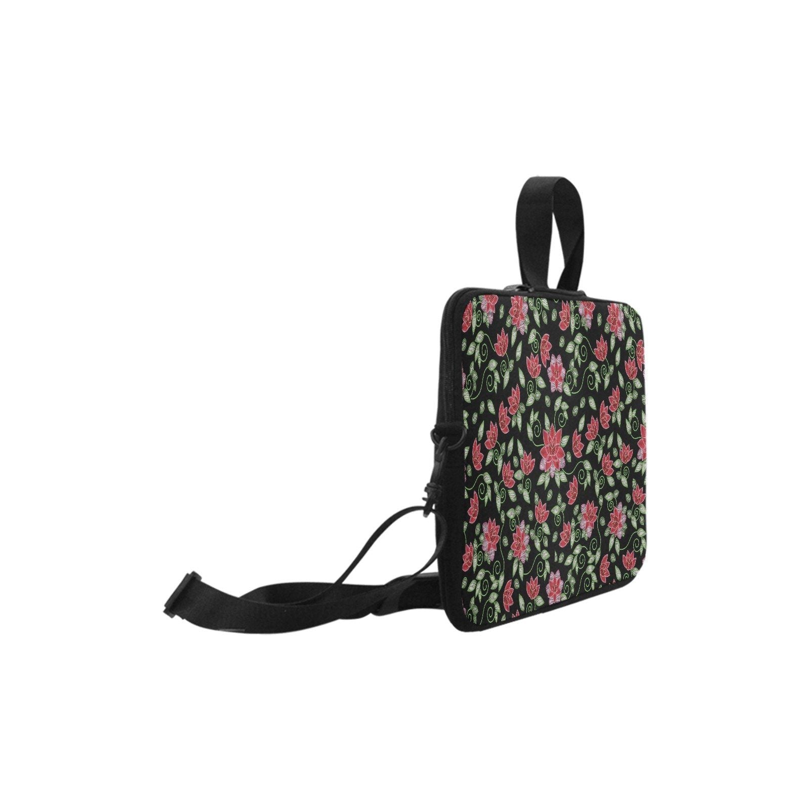 Red Beaded Rose Laptop Handbags 17" bag e-joyer