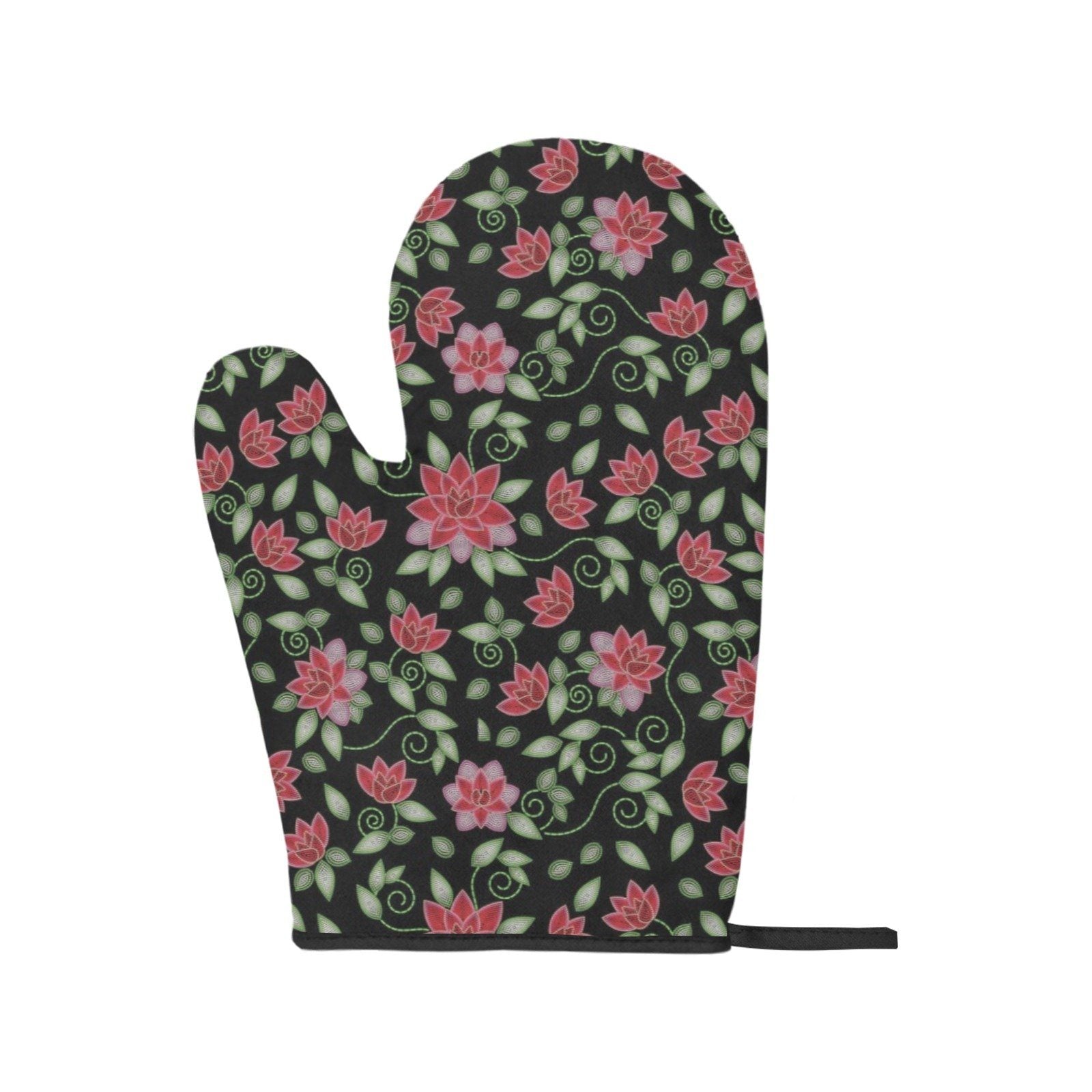 Red Beaded Rose Oven Mitt & Pot Holder Oven Mitt & Pot Holder e-joyer