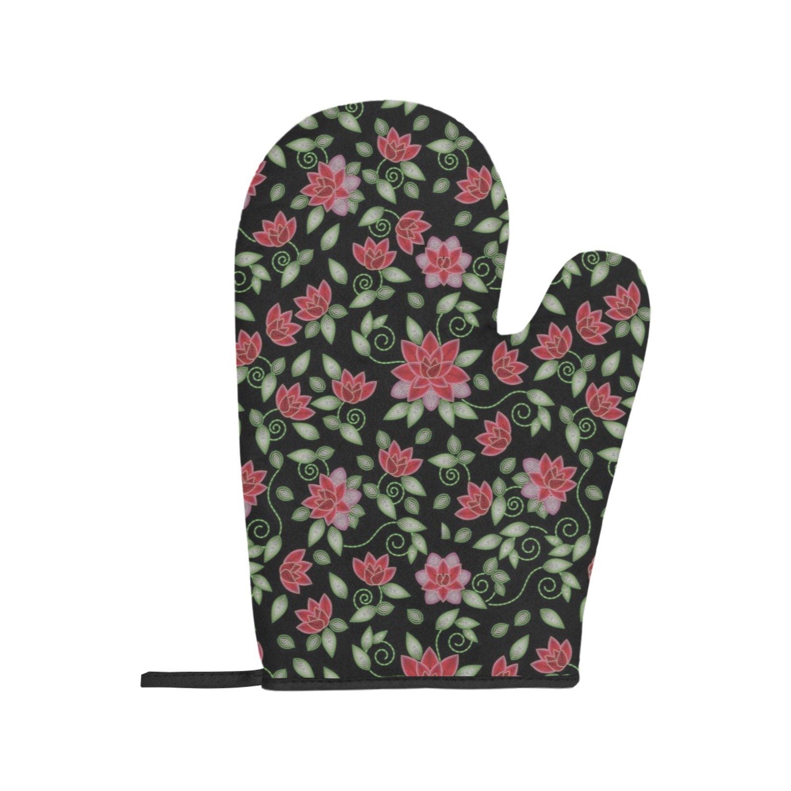 Red Beaded Rose Oven Mitt & Pot Holder Oven Mitt & Pot Holder e-joyer