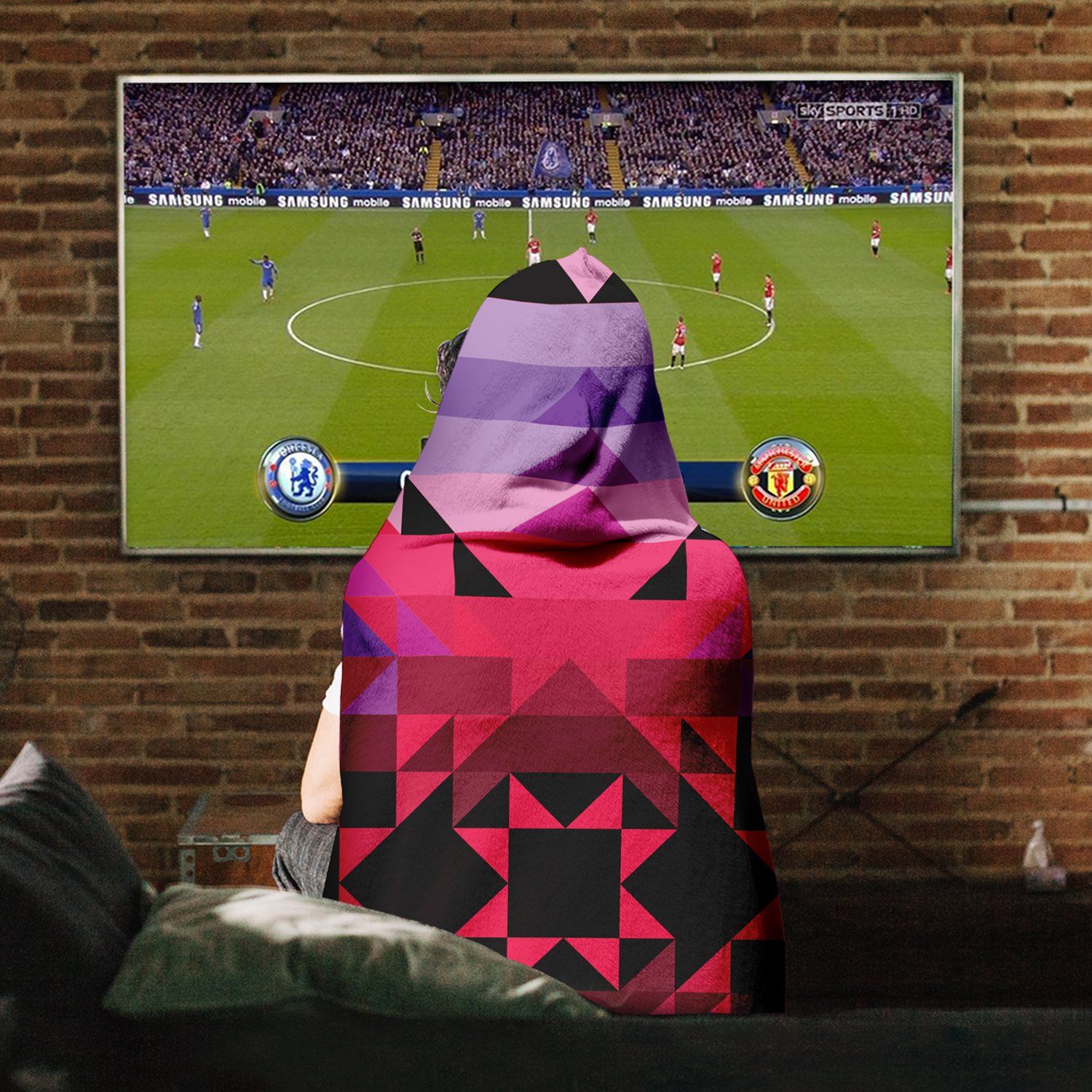 Red Star Hooded Blanket blanket 49 Dzine