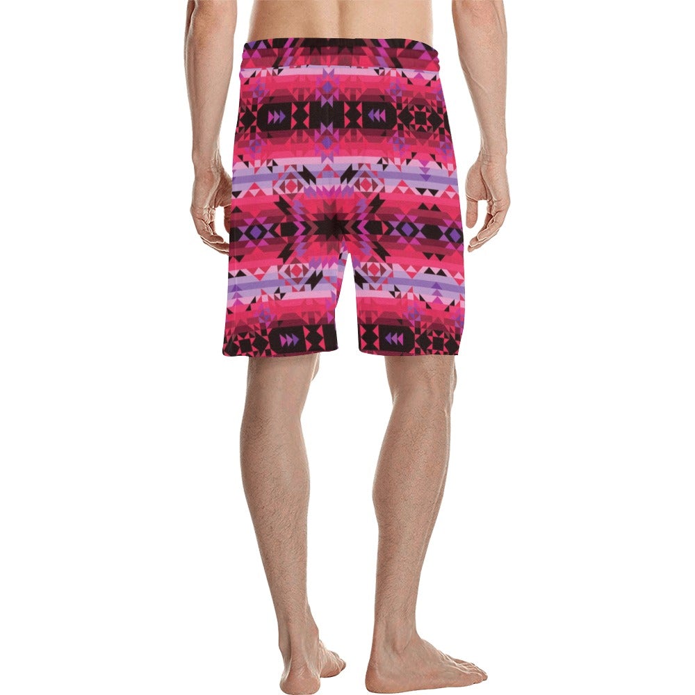 Red Star Men's All Over Print Casual Shorts (Model L23) short e-joyer