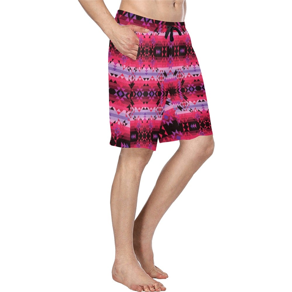 Red Star Men's All Over Print Casual Shorts (Model L23) short e-joyer