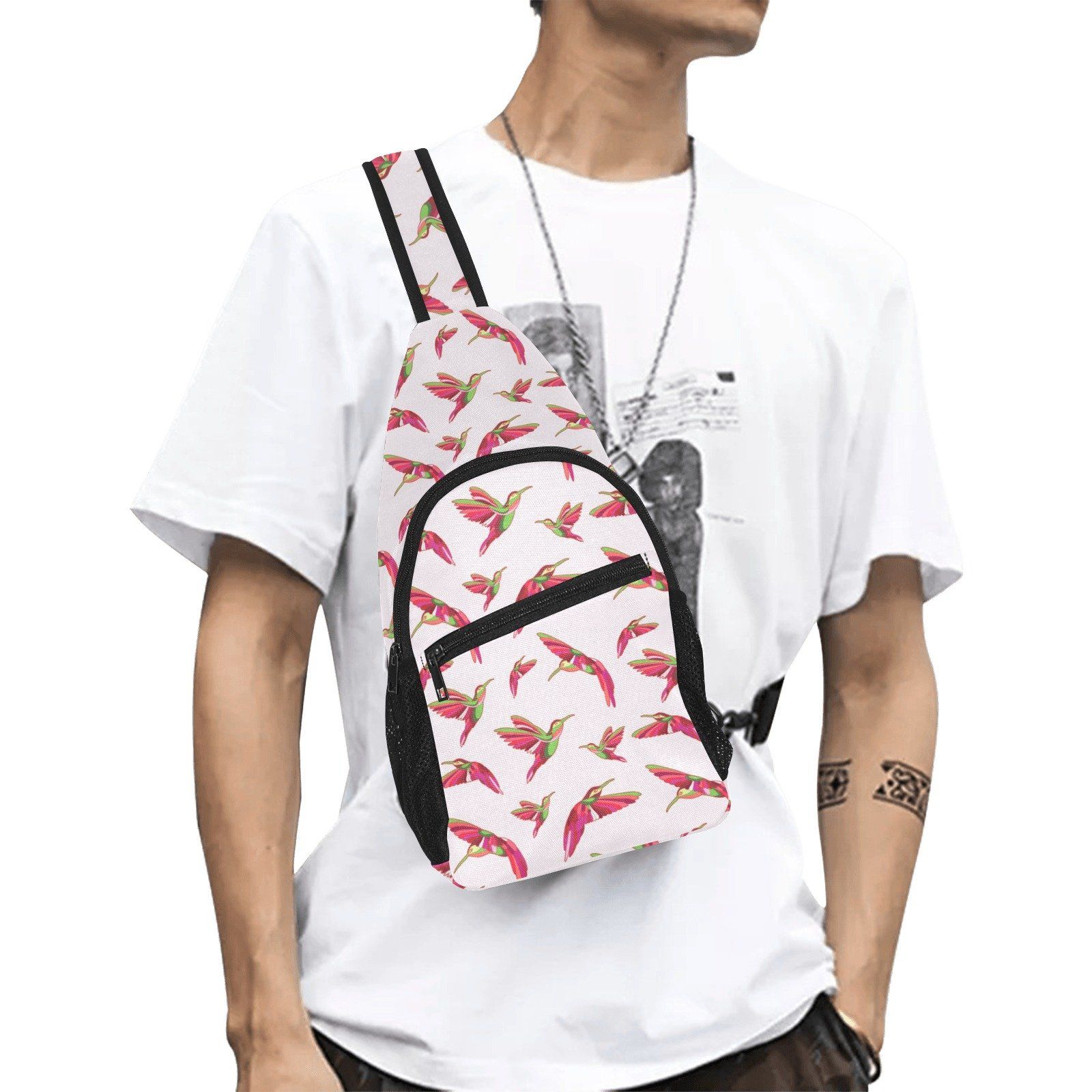 Red Swift Colourful All Over Print Chest Bag (Model 1719) All Over Print Chest Bag (1719) e-joyer 