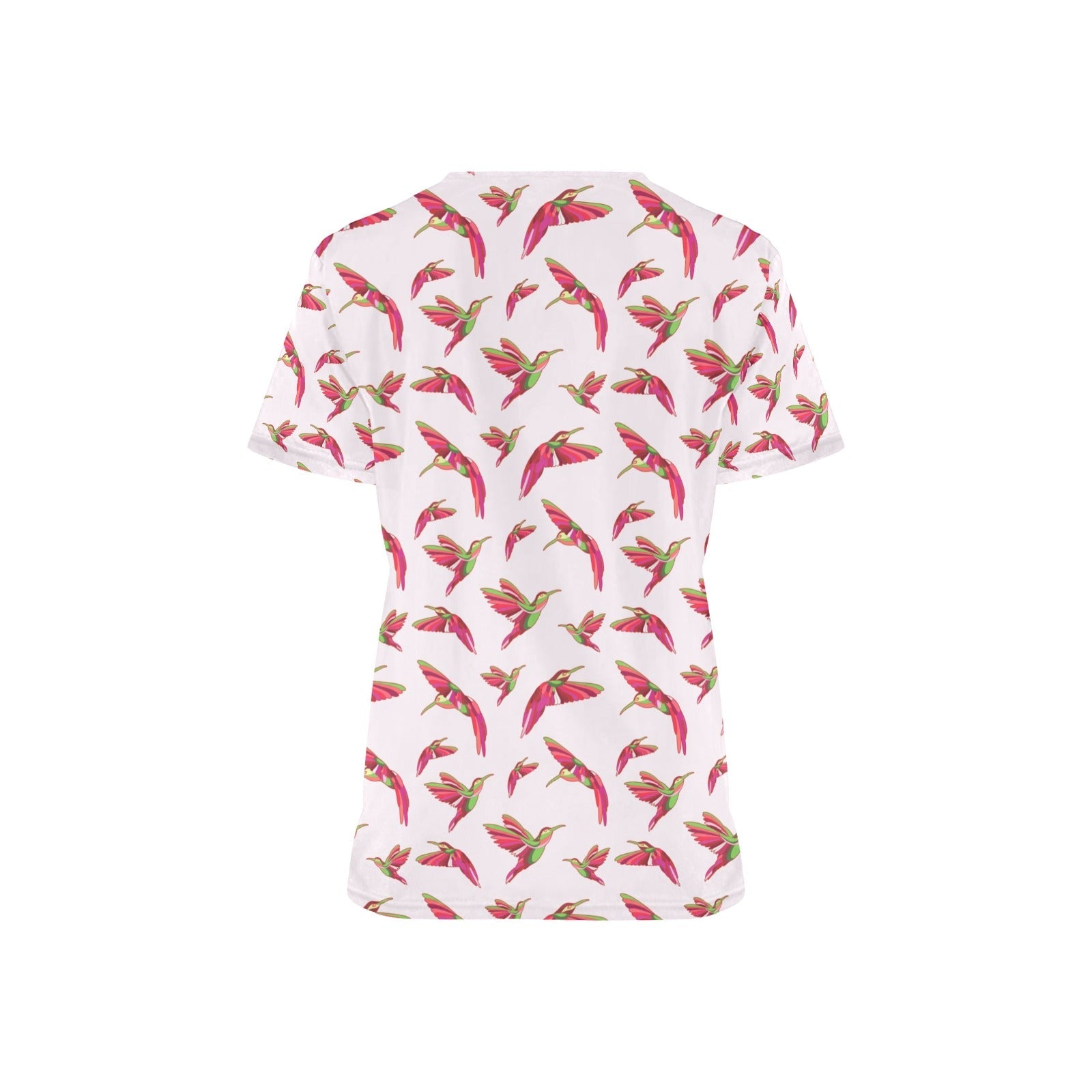 Red Swift Colourful All Over Print Scrub Top Scrub Top e-joyer