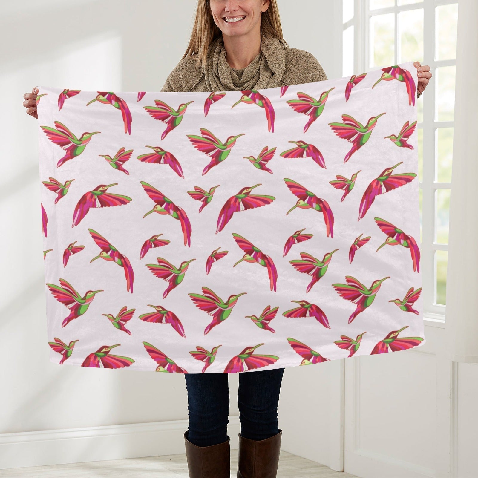 Red Swift Colourful Baby Blanket 30"x40" Baby Blanket 30"x40" e-joyer