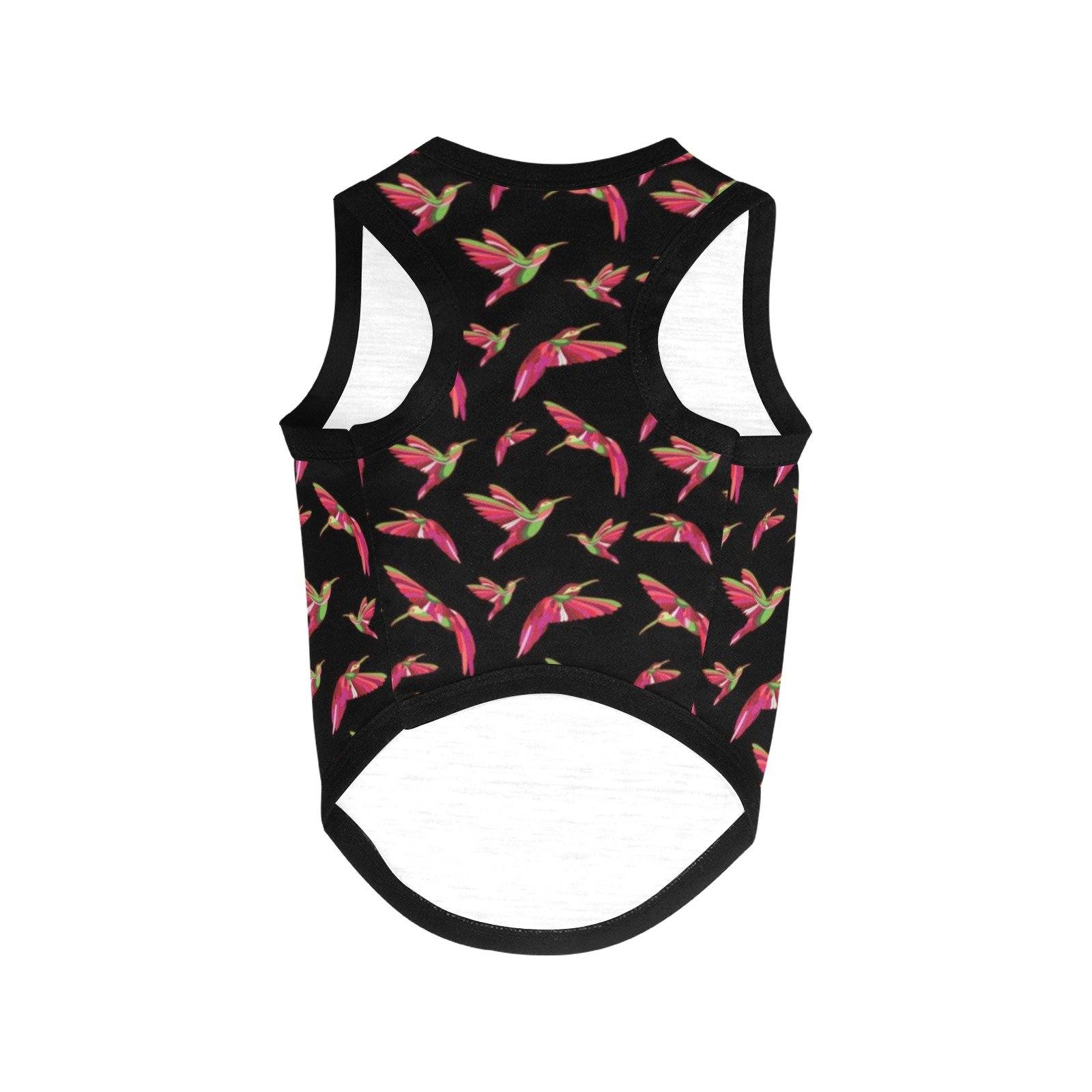Red Swift Colourful Black All Over Print Pet Tank Top Pet Tank Top e-joyer