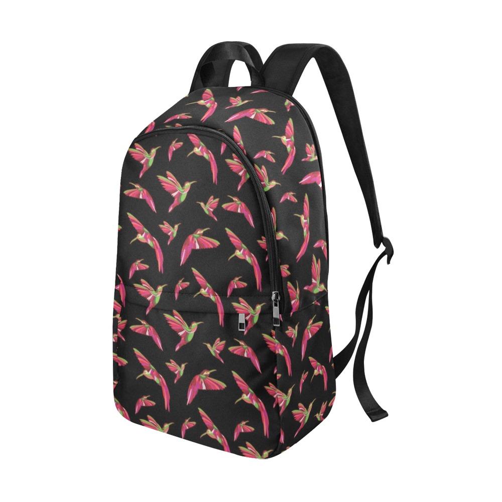 Red Swift Colourful Black Fabric Backpack for Adult (Model 1659) Casual Backpack for Adult (1659) e-joyer