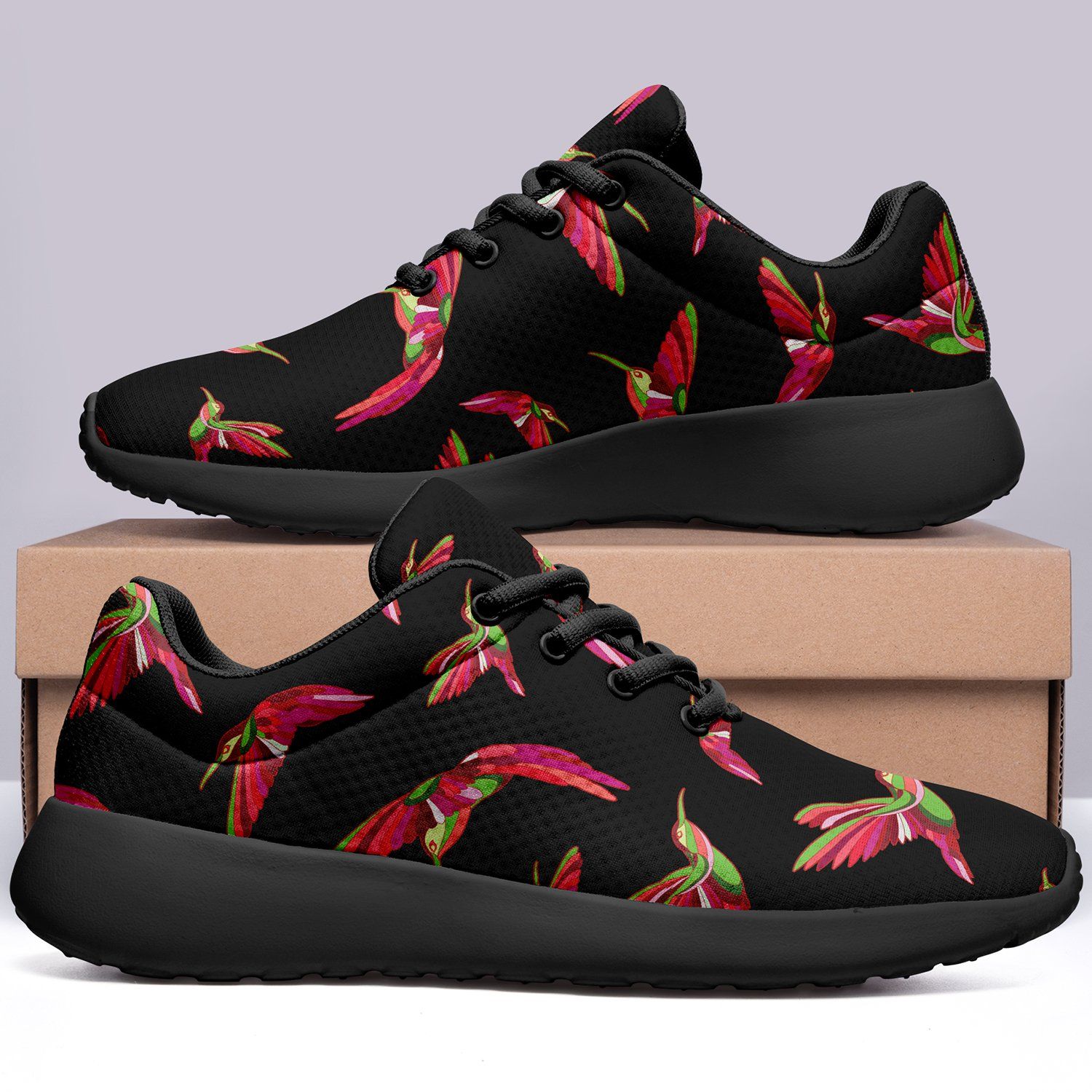 Red Swift Colourful Black Ikkaayi Sport Sneakers ikkaayi Herman