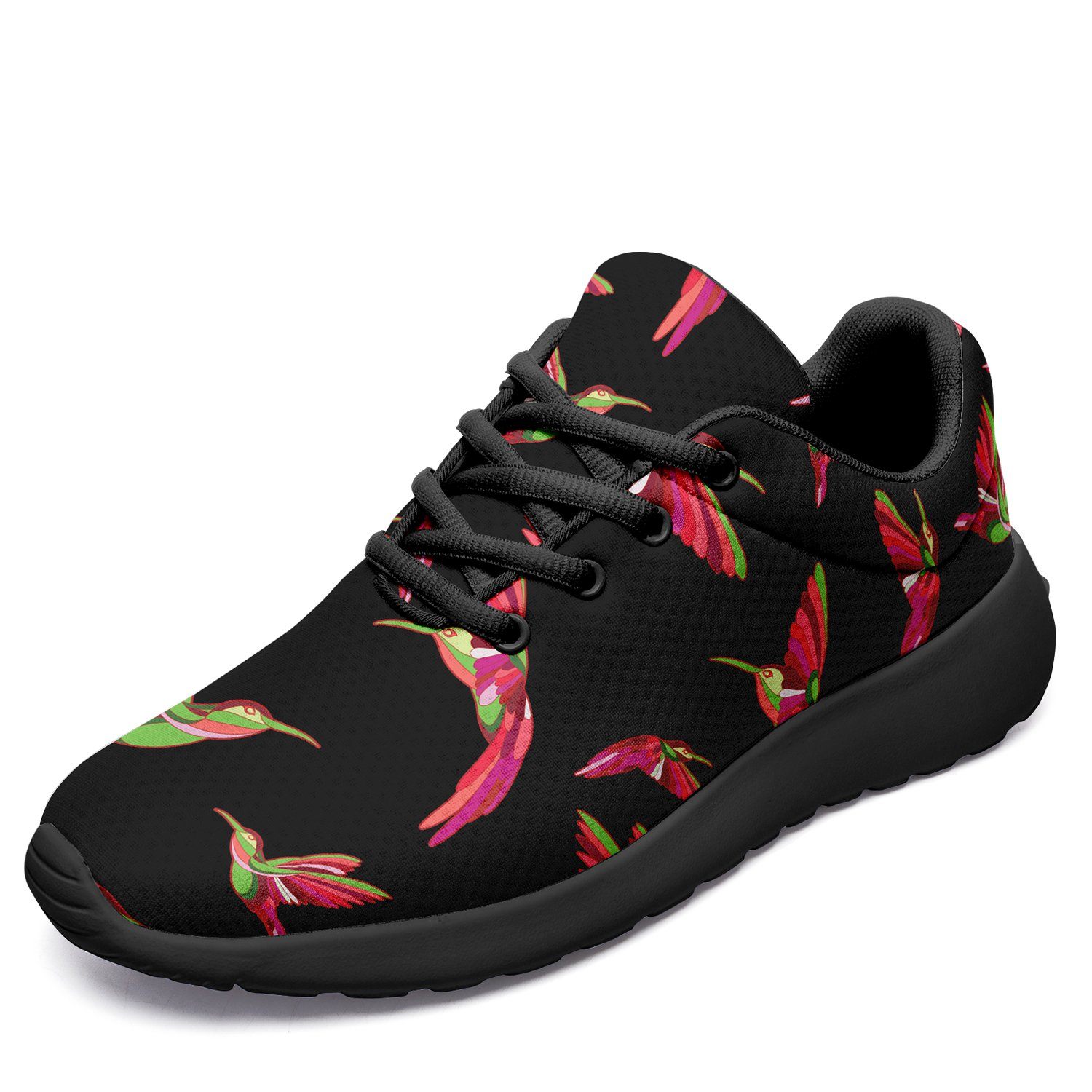 Red Swift Colourful Black Ikkaayi Sport Sneakers ikkaayi Herman US Women 4.5 / US Youth 3.5 / EUR 35 Black Sole
