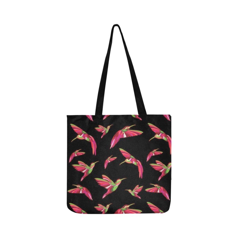 Red Swift Colourful Black Reusable Shopping Bag Model 1660 (Two sides) Shopping Tote Bag (1660) e-joyer