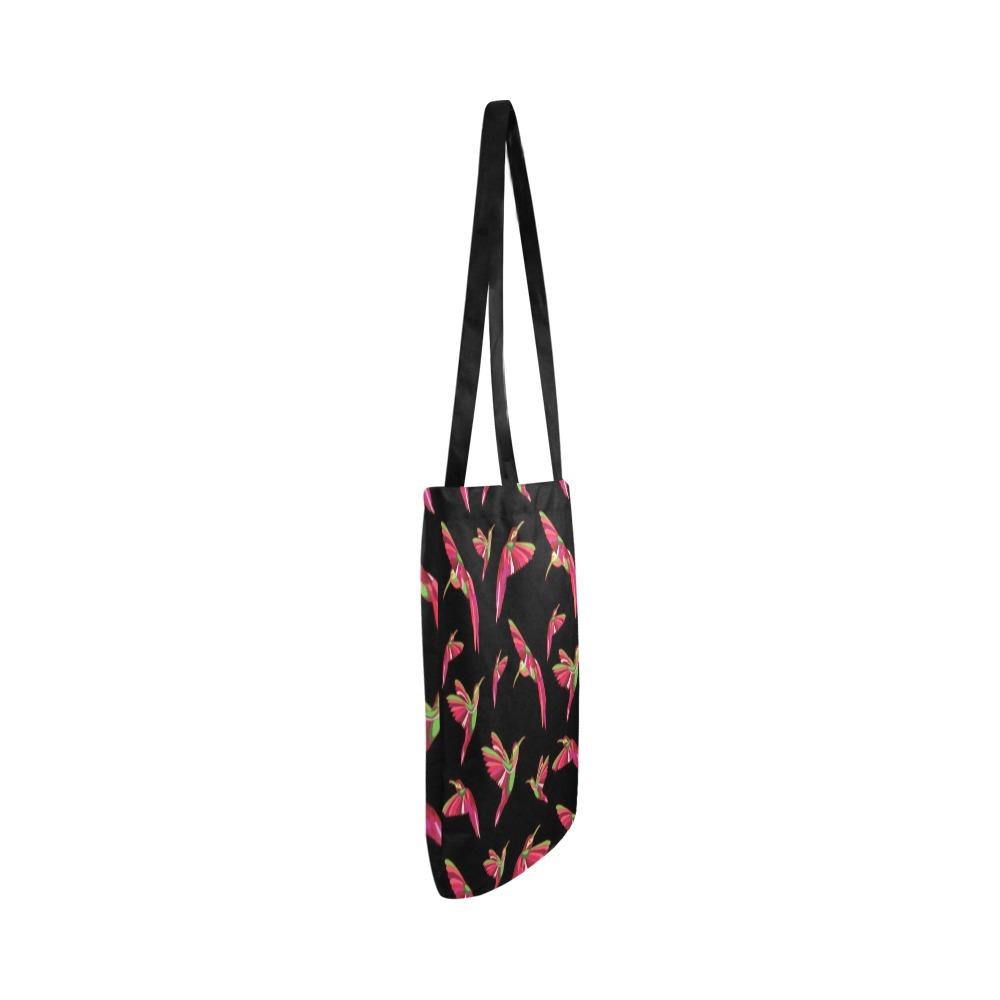 Red Swift Colourful Black Reusable Shopping Bag Model 1660 (Two sides) Shopping Tote Bag (1660) e-joyer