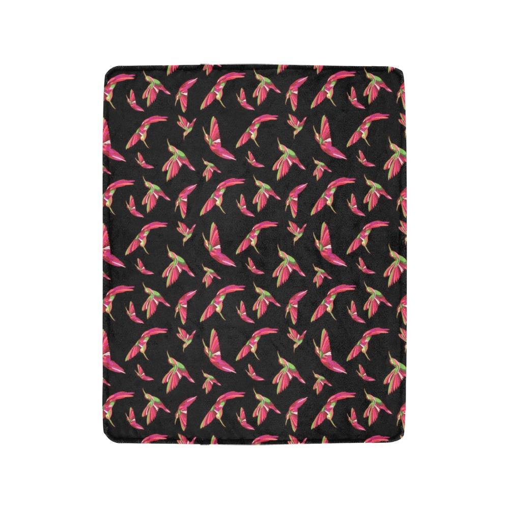 Red Swift Colourful Black Ultra-Soft Micro Fleece Blanket 40"x50" Ultra-Soft Blanket 40''x50'' e-joyer