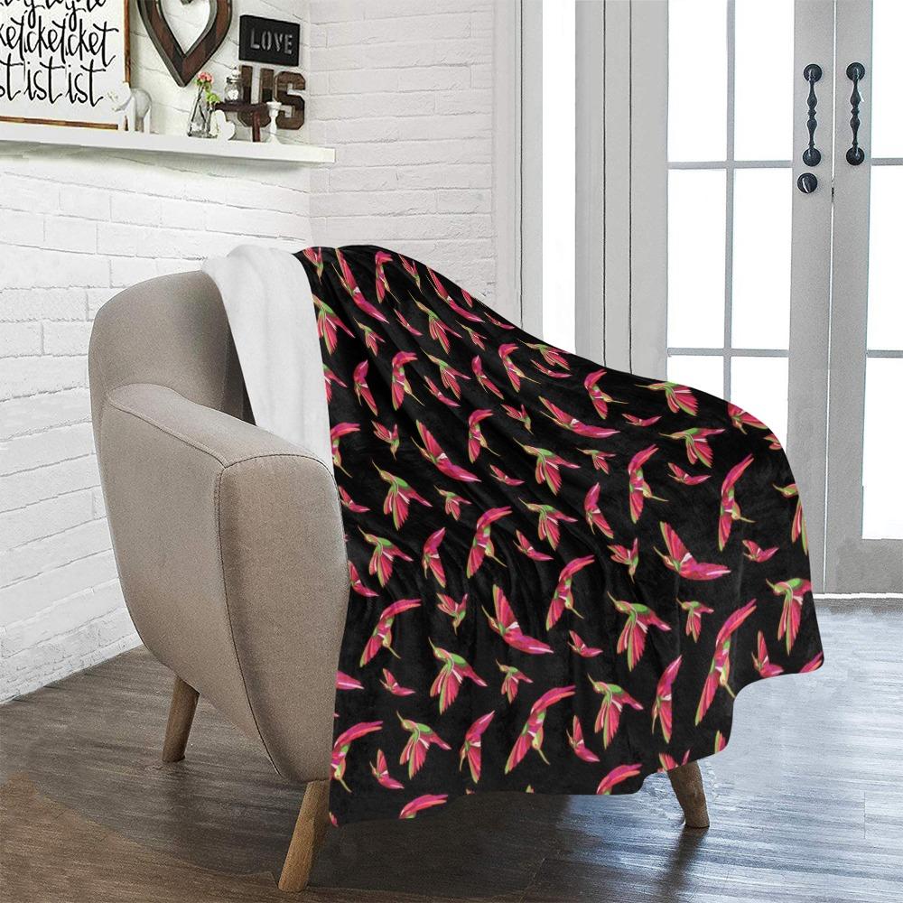 Red Swift Colourful Black Ultra-Soft Micro Fleece Blanket 40"x50" Ultra-Soft Blanket 40''x50'' e-joyer