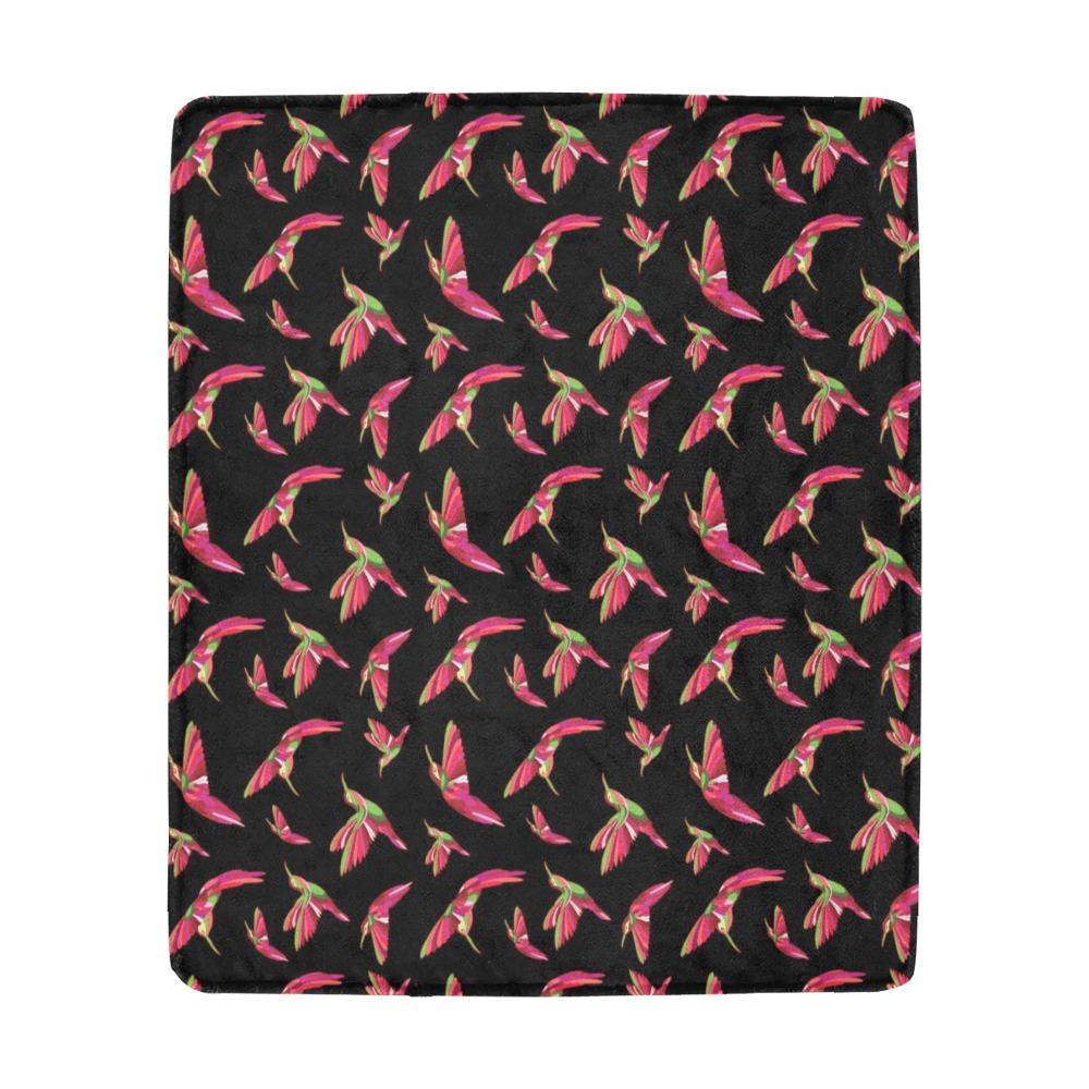 Red Swift Colourful Black Ultra-Soft Micro Fleece Blanket 50"x60" Ultra-Soft Blanket 50''x60'' e-joyer 