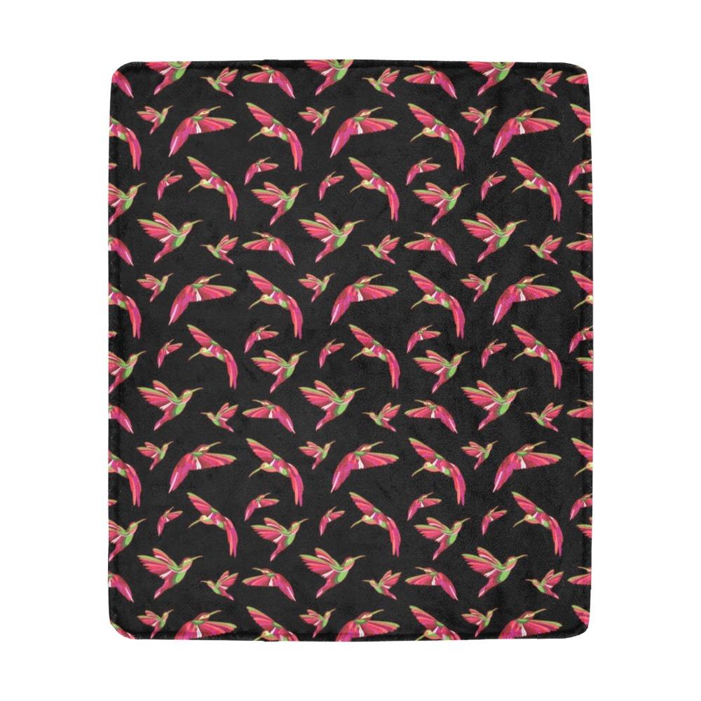 Red Swift Colourful Black Ultra-Soft Micro Fleece Blanket 50"x60" Ultra-Soft Blanket 50''x60'' e-joyer 