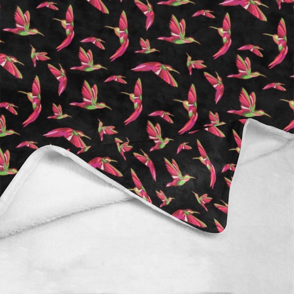 Red Swift Colourful Black Ultra-Soft Micro Fleece Blanket 50"x60" Ultra-Soft Blanket 50''x60'' e-joyer