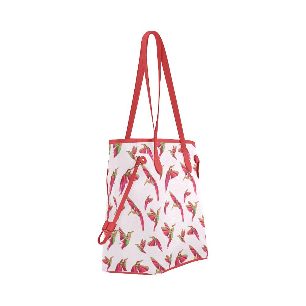 Red Swift Colourful Clover Canvas Tote Bag (Model 1661) Clover Canvas Tote Bag (1661) e-joyer
