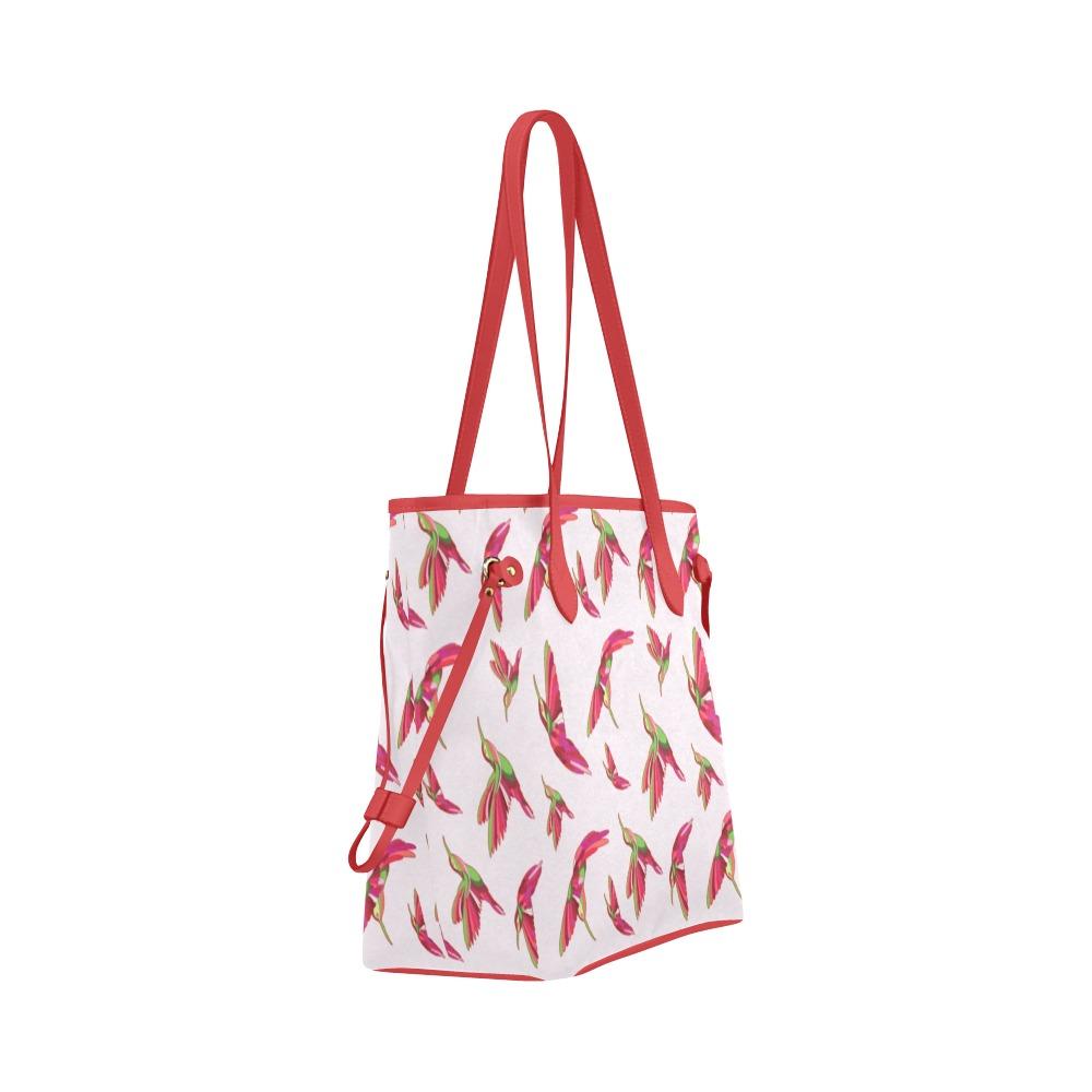 Red Swift Colourful Clover Canvas Tote Bag (Model 1661) Clover Canvas Tote Bag (1661) e-joyer