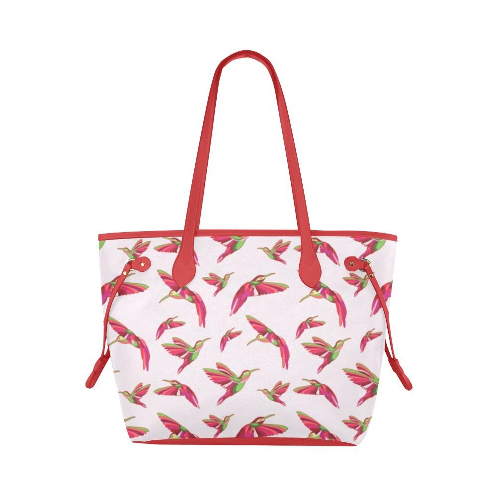 Red Swift Colourful Clover Canvas Tote Bag (Model 1661) Clover Canvas Tote Bag (1661) e-joyer