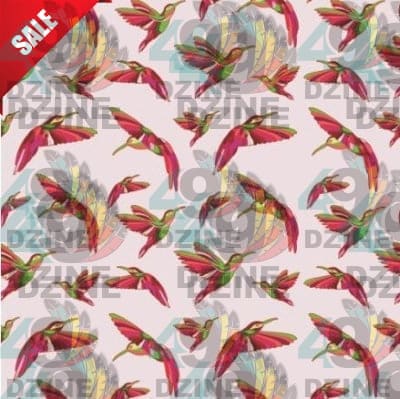 Red Swift Colourful Cotton Poplin Fabric By the Yard Fabric NBprintex