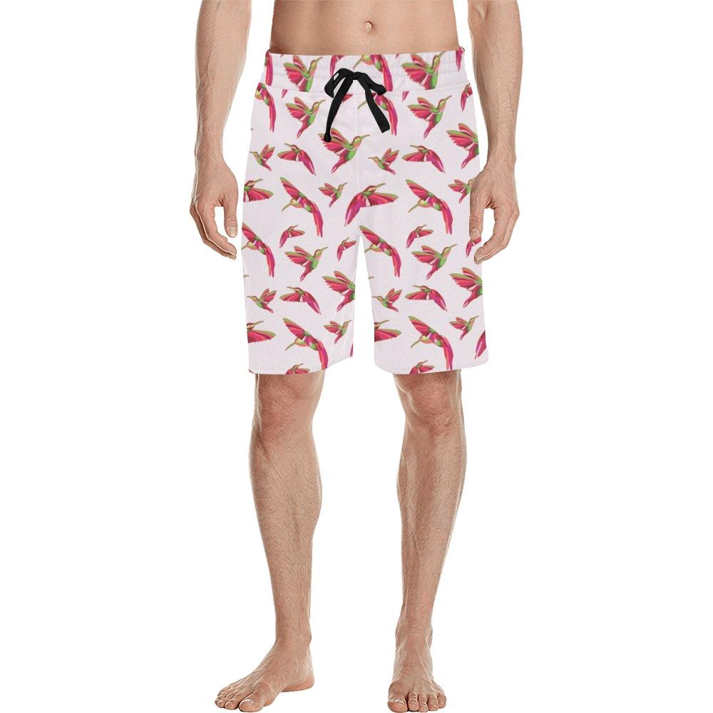 Red Swift Colourful Men's All Over Print Casual Shorts (Model L23) short e-joyer