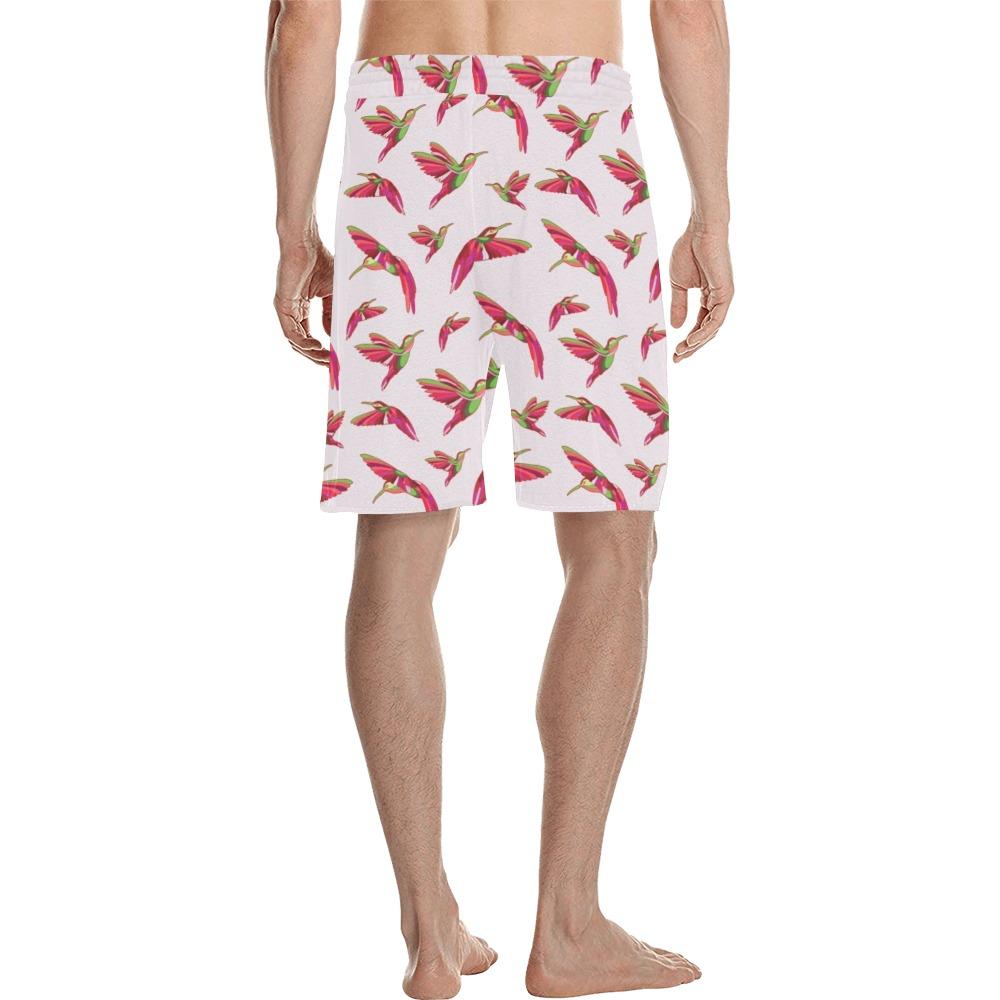 Red Swift Colourful Men's All Over Print Casual Shorts (Model L23) short e-joyer
