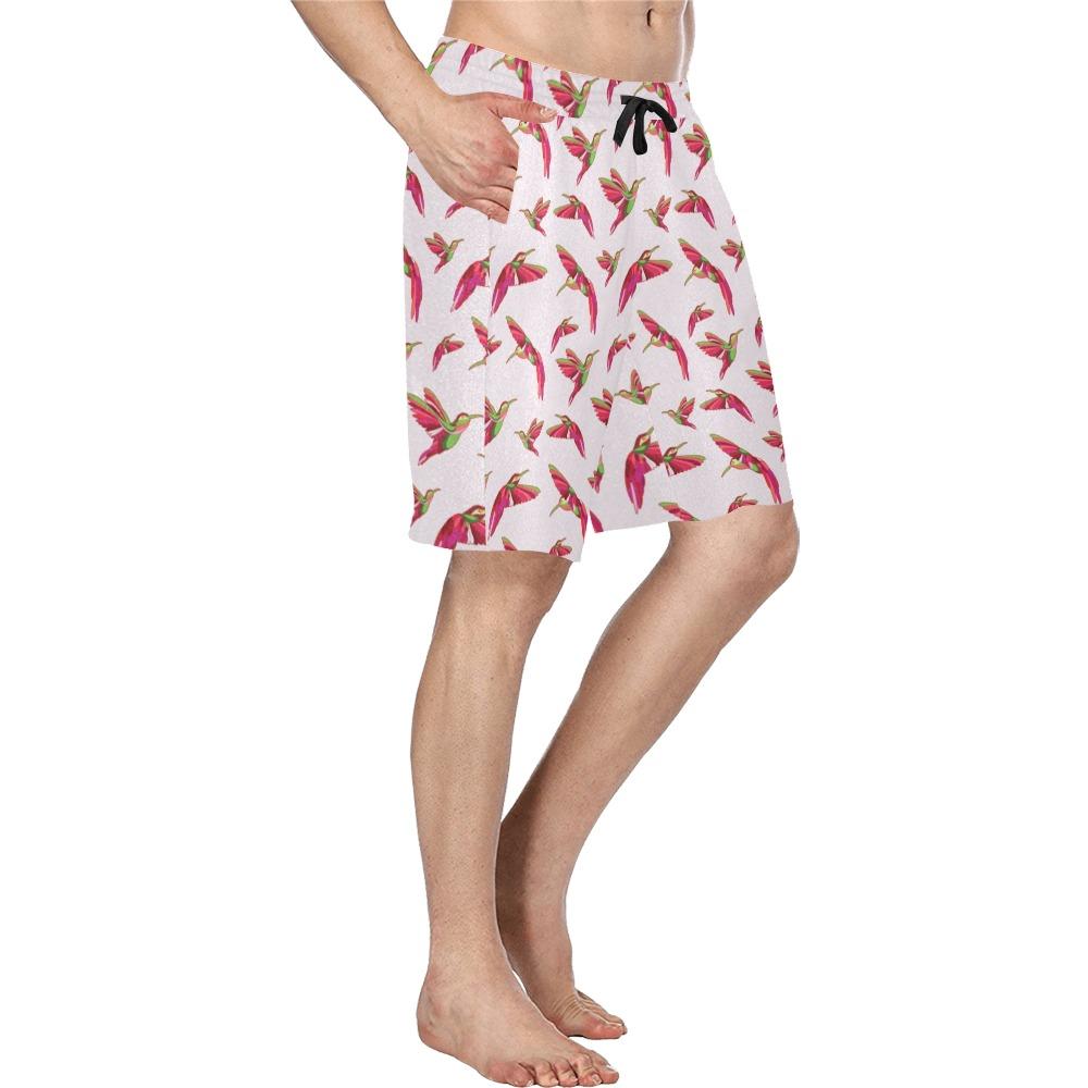 Red Swift Colourful Men's All Over Print Casual Shorts (Model L23) short e-joyer