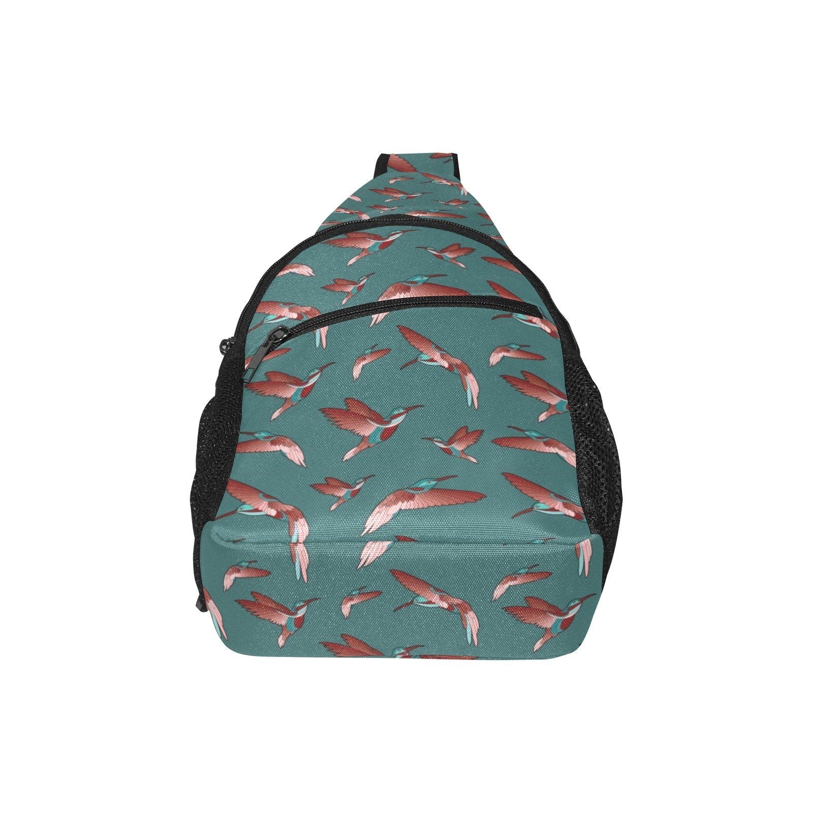 Red Swift Turquoise All Over Print Chest Bag (Model 1719) All Over Print Chest Bag (1719) e-joyer
