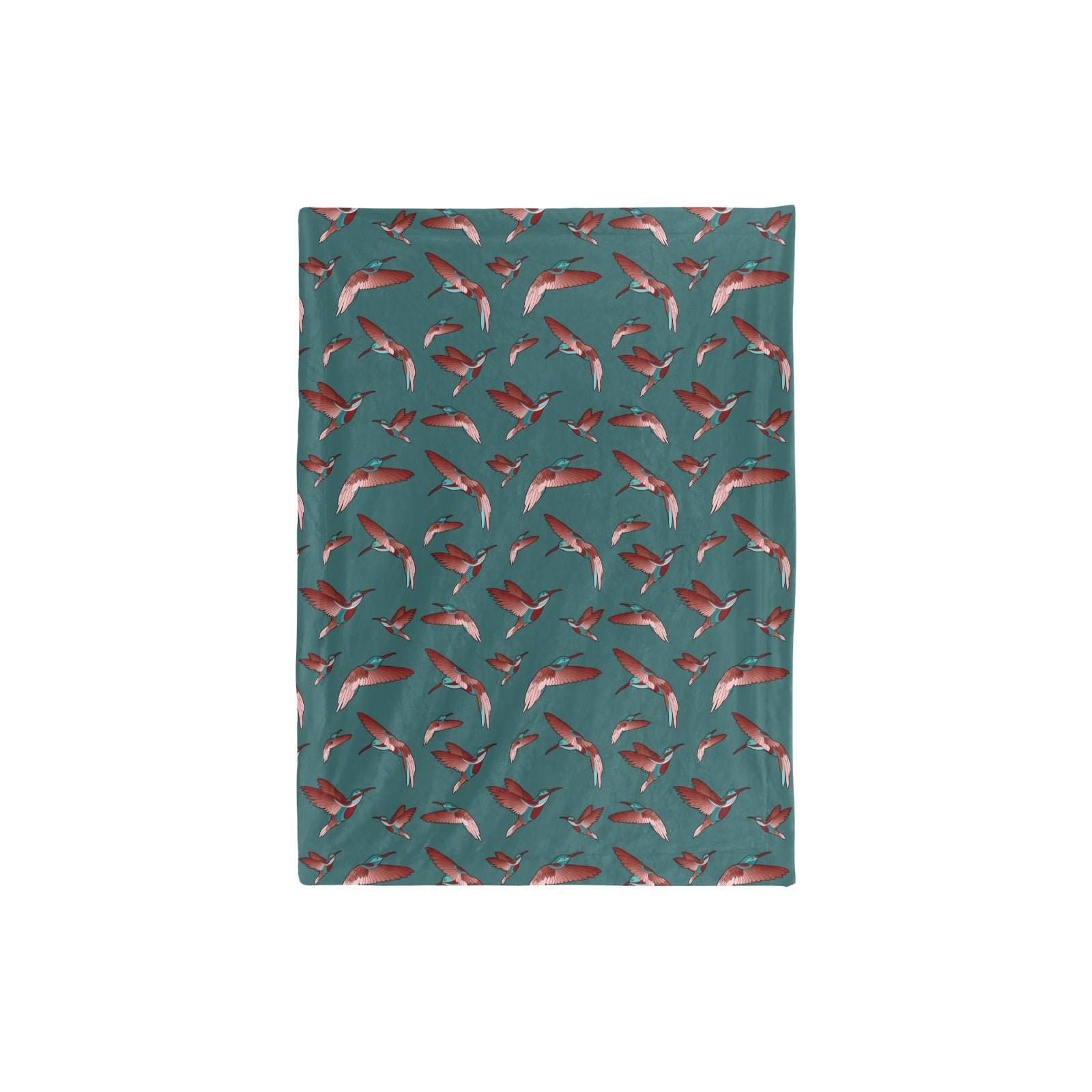Red Swift Turquoise Baby Blanket 30"x40" Baby Blanket 30"x40" e-joyer
