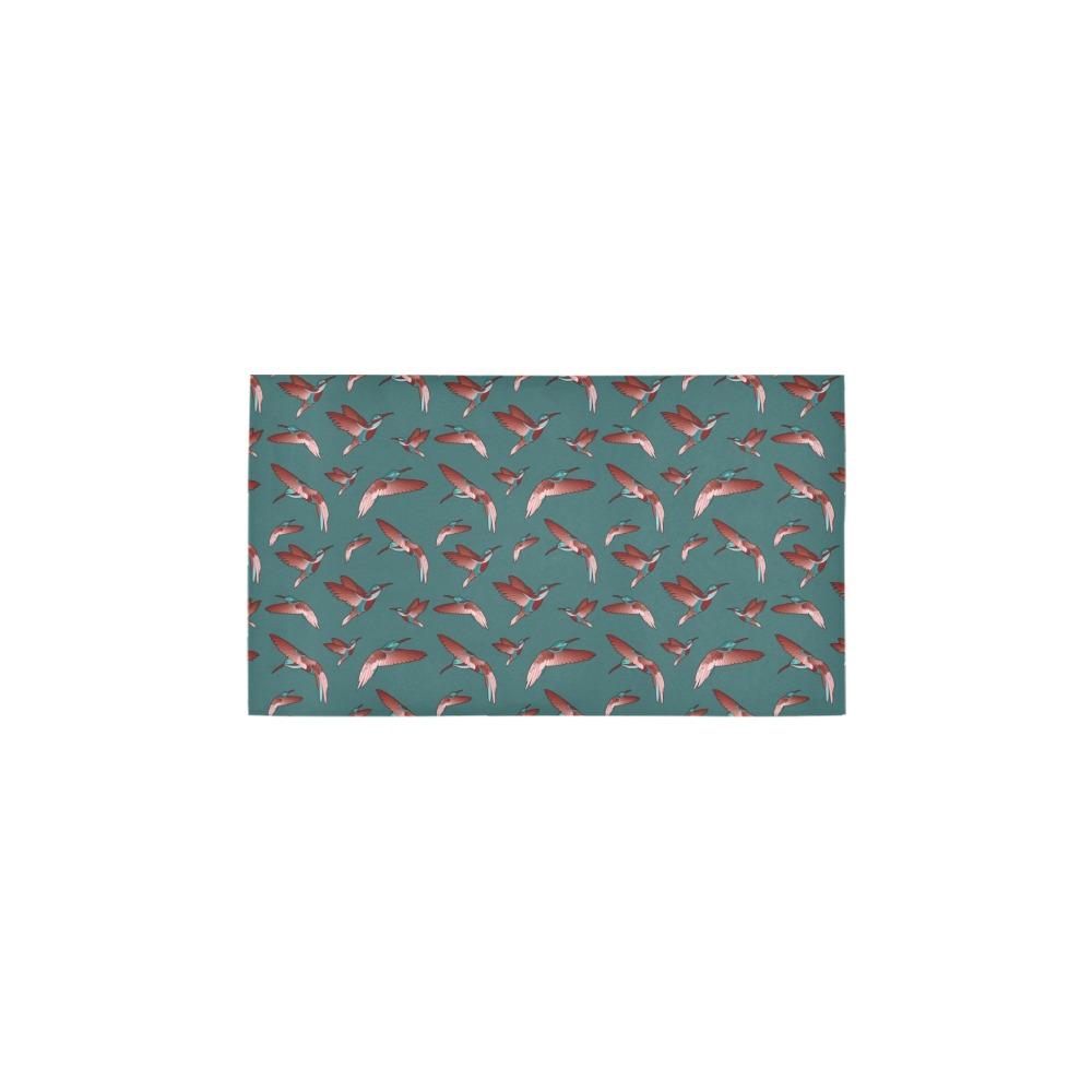 Red Swift Turquoise Bath Rug 16''x 28'' Bath Rug 16''x 28'' e-joyer 