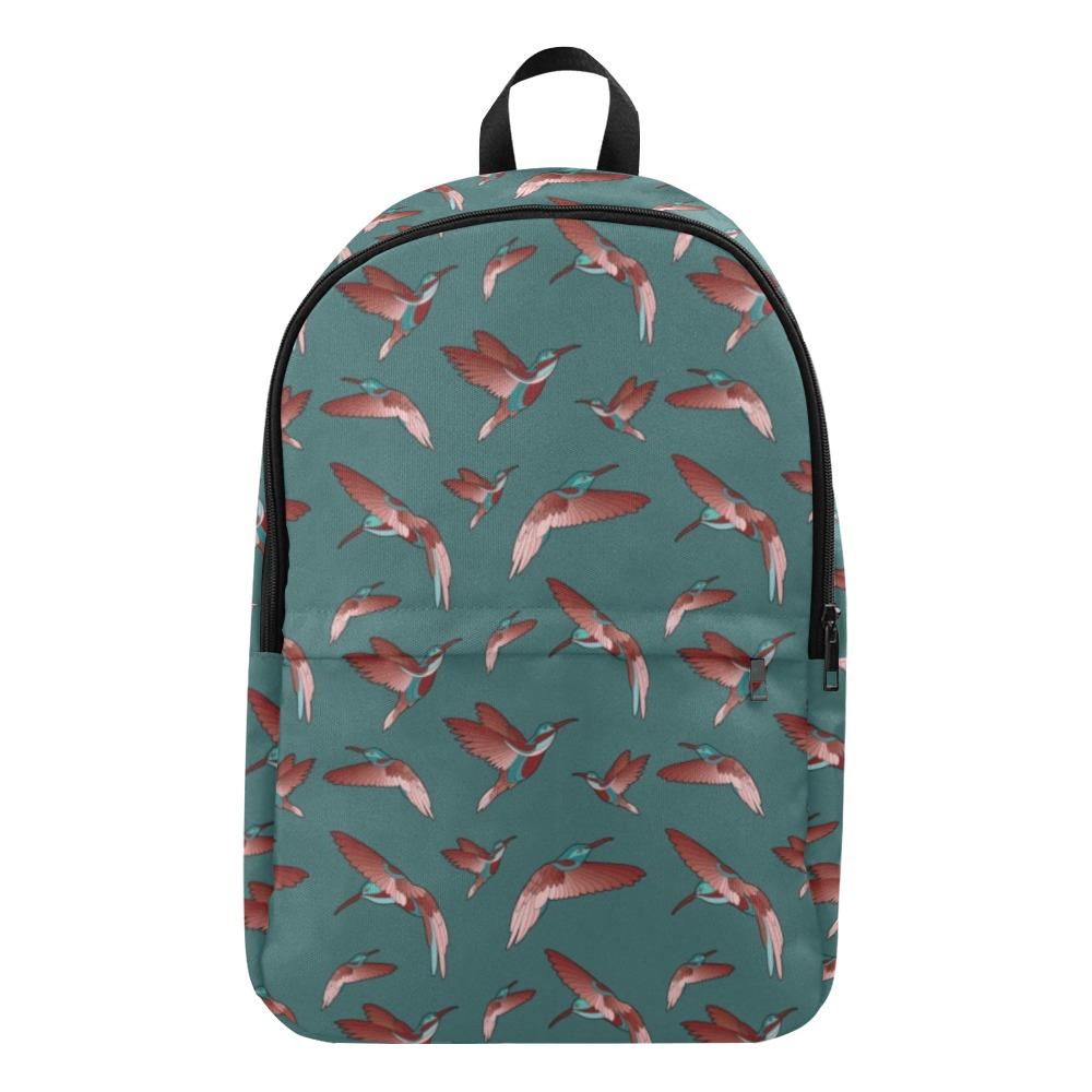 Red Swift Turquoise Fabric Backpack for Adult (Model 1659) Casual Backpack for Adult (1659) e-joyer