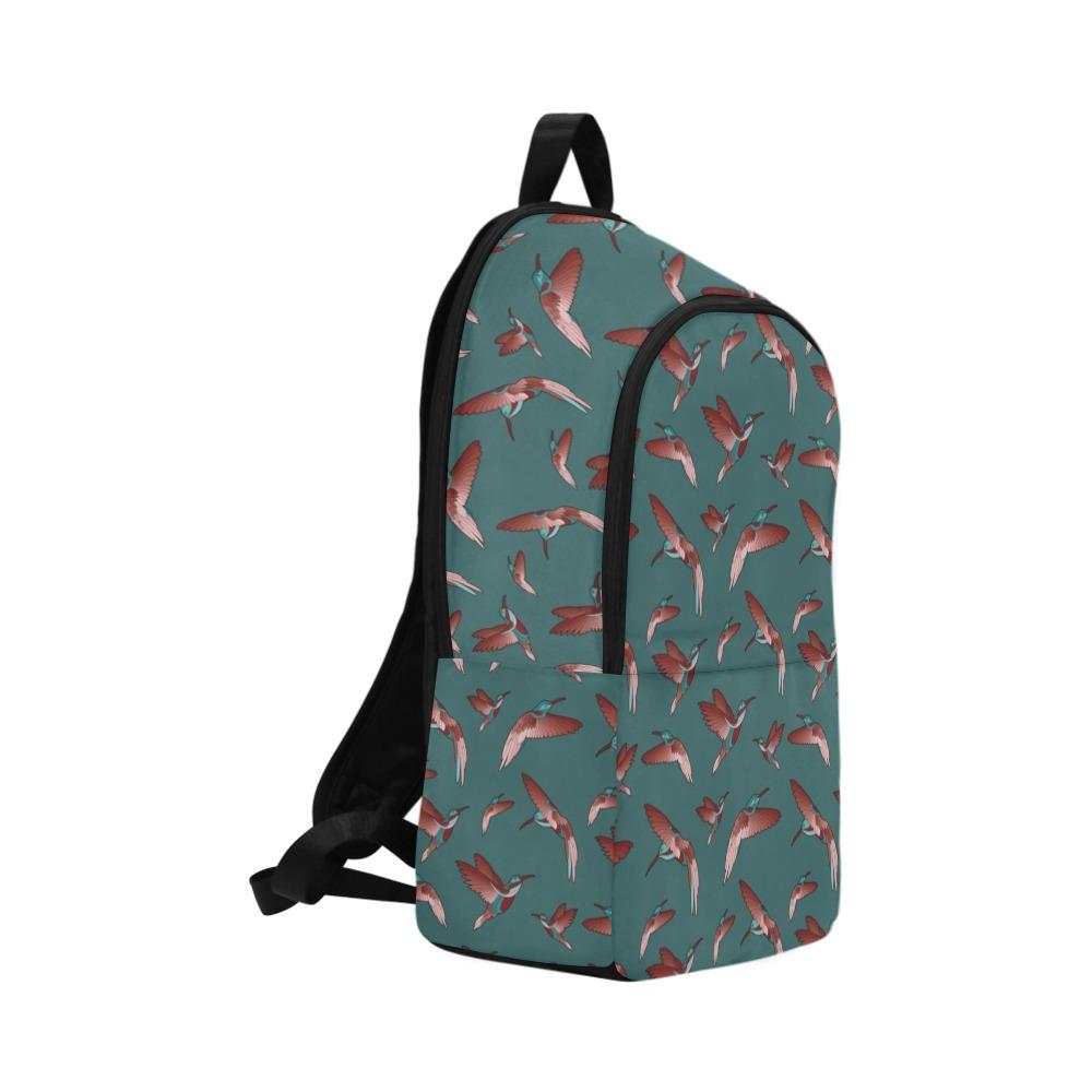 Red Swift Turquoise Fabric Backpack for Adult (Model 1659) Casual Backpack for Adult (1659) e-joyer