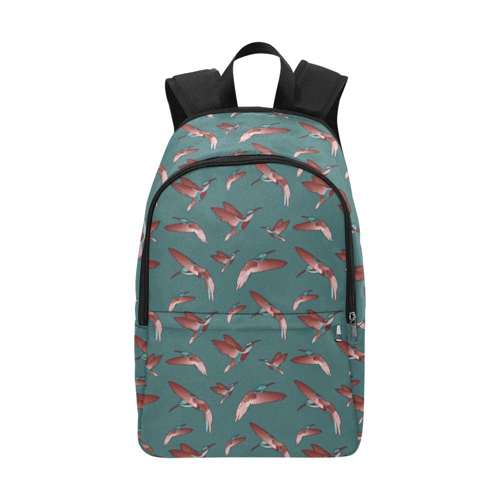 Red Swift Turquoise Fabric Backpack for Adult (Model 1659) Casual Backpack for Adult (1659) e-joyer