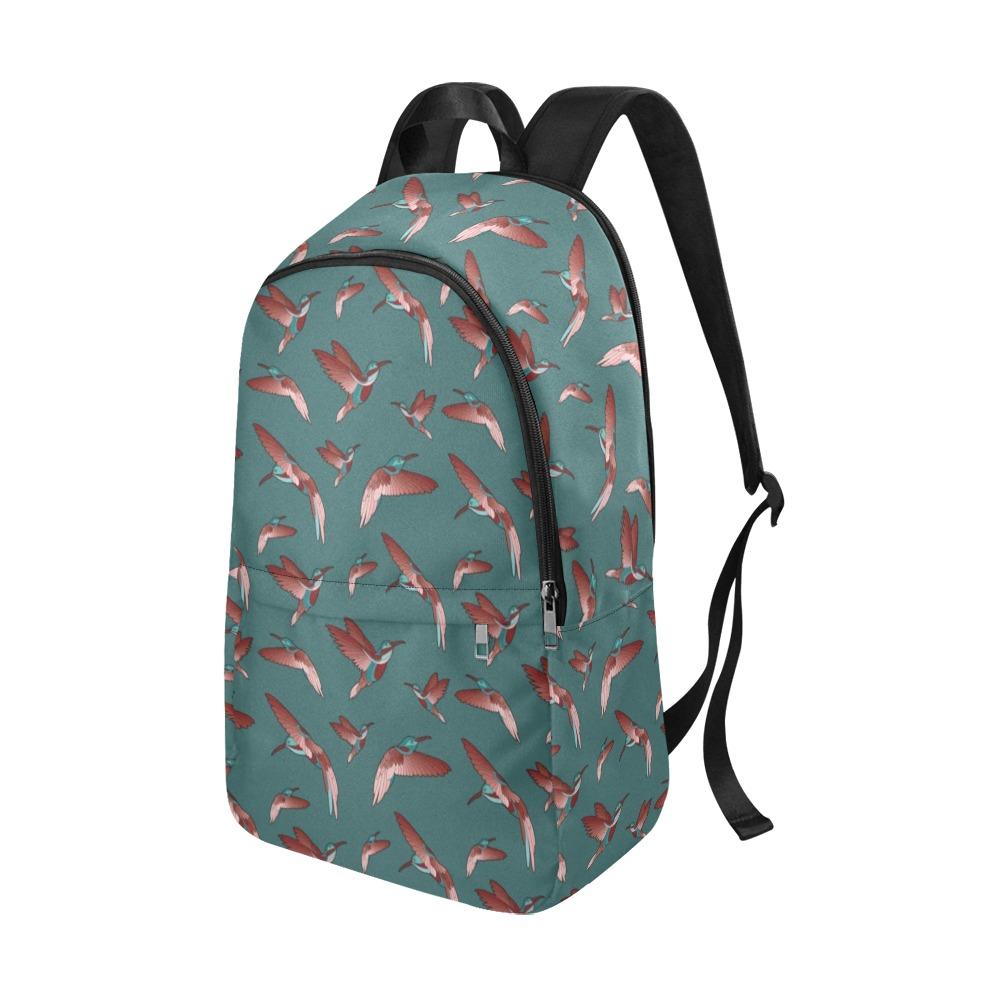 Red Swift Turquoise Fabric Backpack for Adult (Model 1659) Casual Backpack for Adult (1659) e-joyer