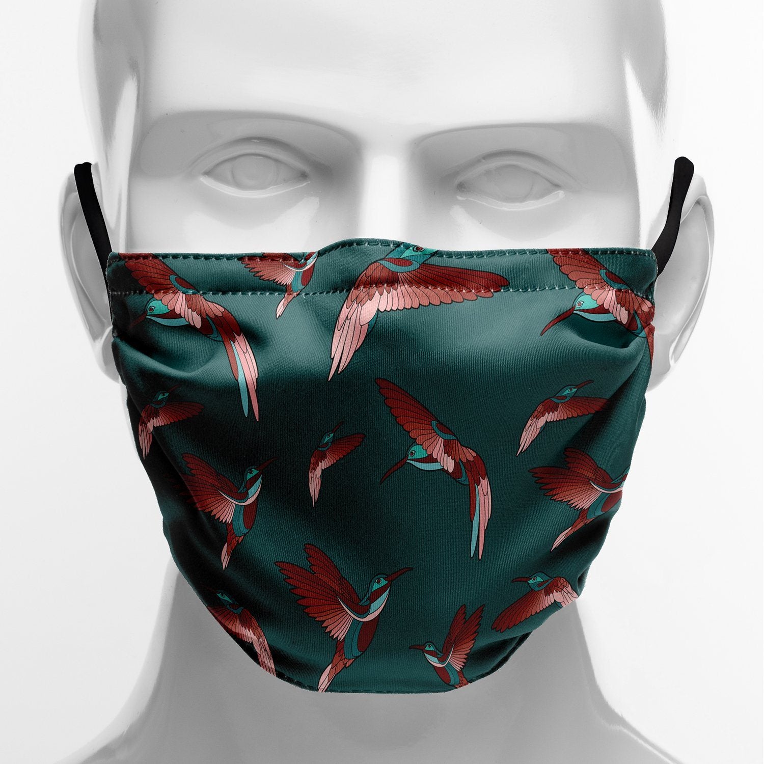 Red Swift Turquoise Face Cover Herman