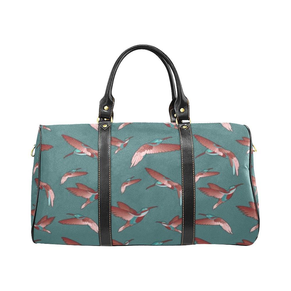 Red Swift Turquoise New Waterproof Travel Bag/Small (Model 1639) bag e-joyer