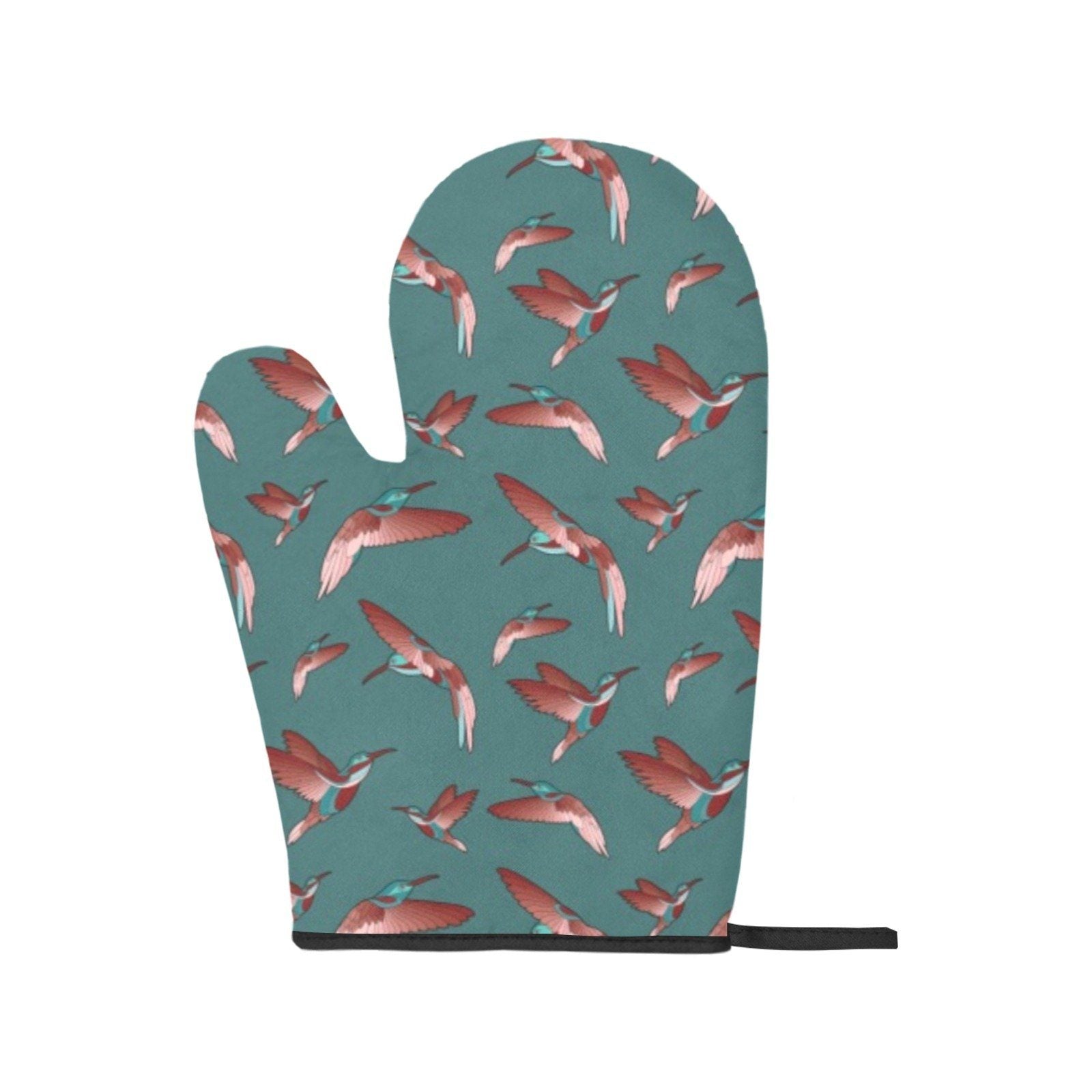 Red Swift Turquoise Oven Mitt & Pot Holder Oven Mitt & Pot Holder e-joyer