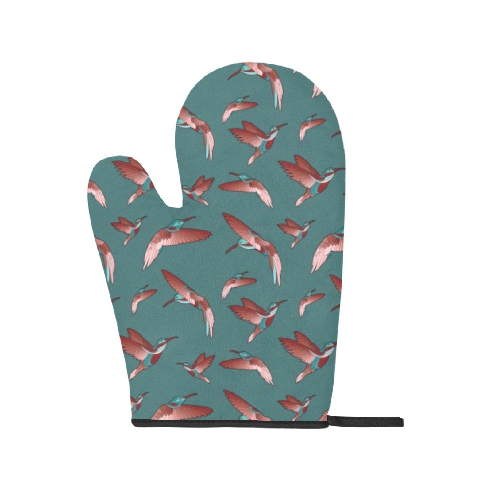 Red Swift Turquoise Oven Mitt & Pot Holder Oven Mitt & Pot Holder e-joyer 