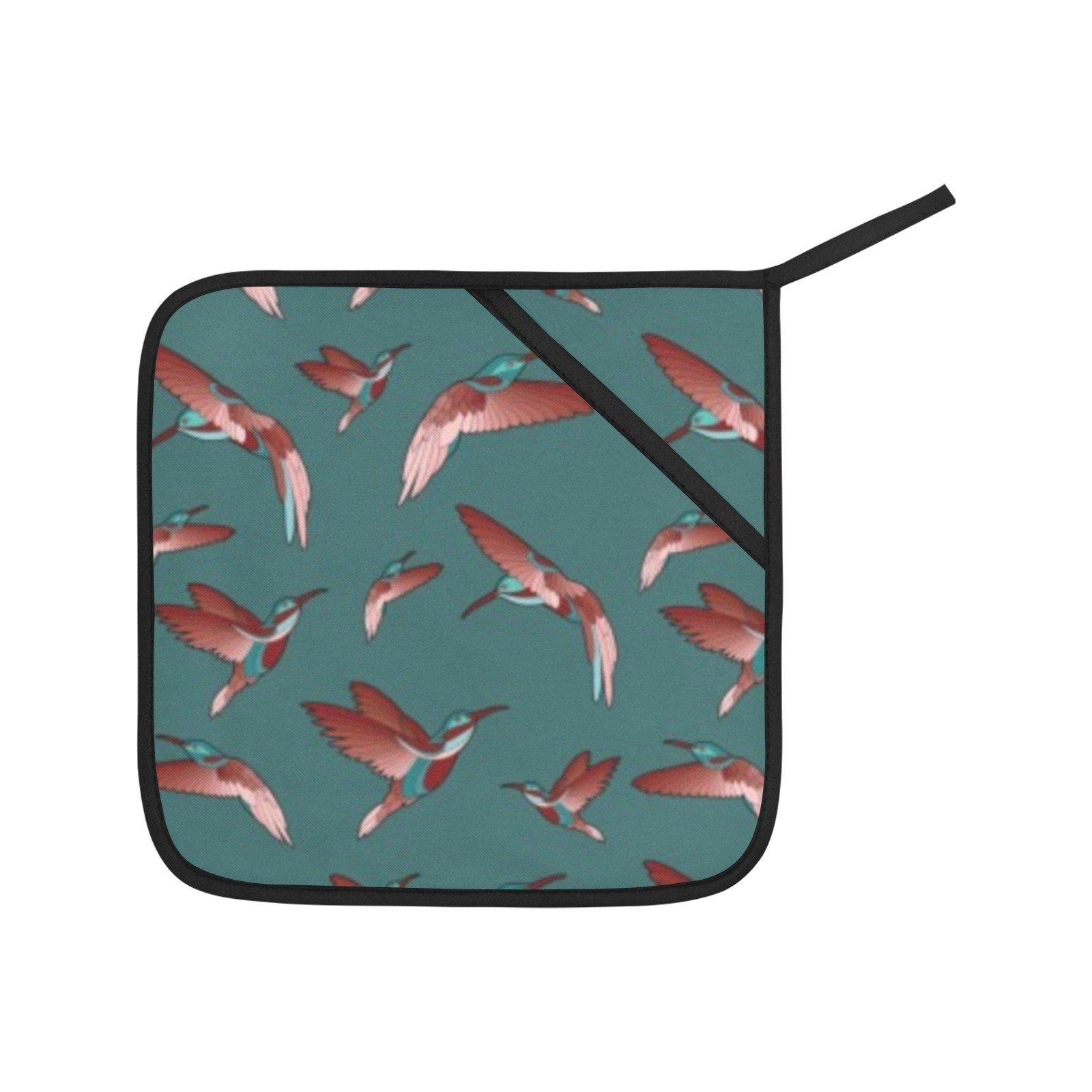Red Swift Turquoise Oven Mitt & Pot Holder Oven Mitt & Pot Holder e-joyer