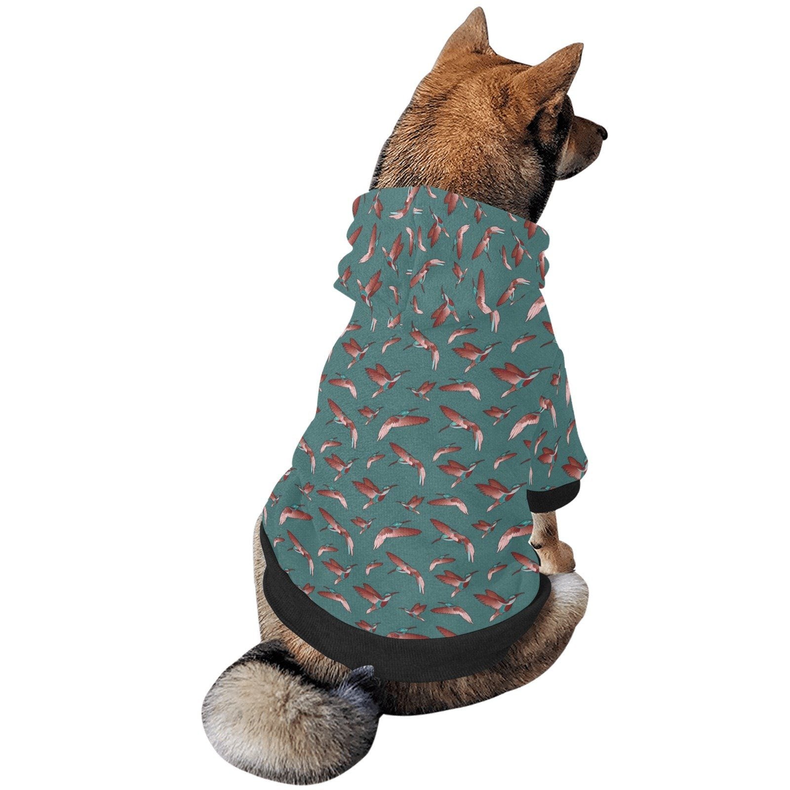 Red Swift Turquoise Pet Dog Hoodie Pet Dog Hoodie e-joyer