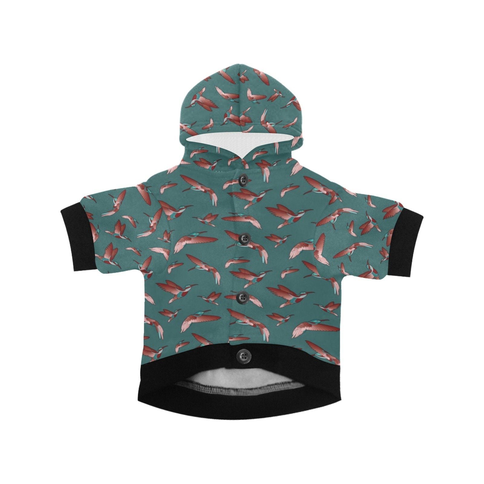 Red Swift Turquoise Pet Dog Hoodie Pet Dog Hoodie e-joyer