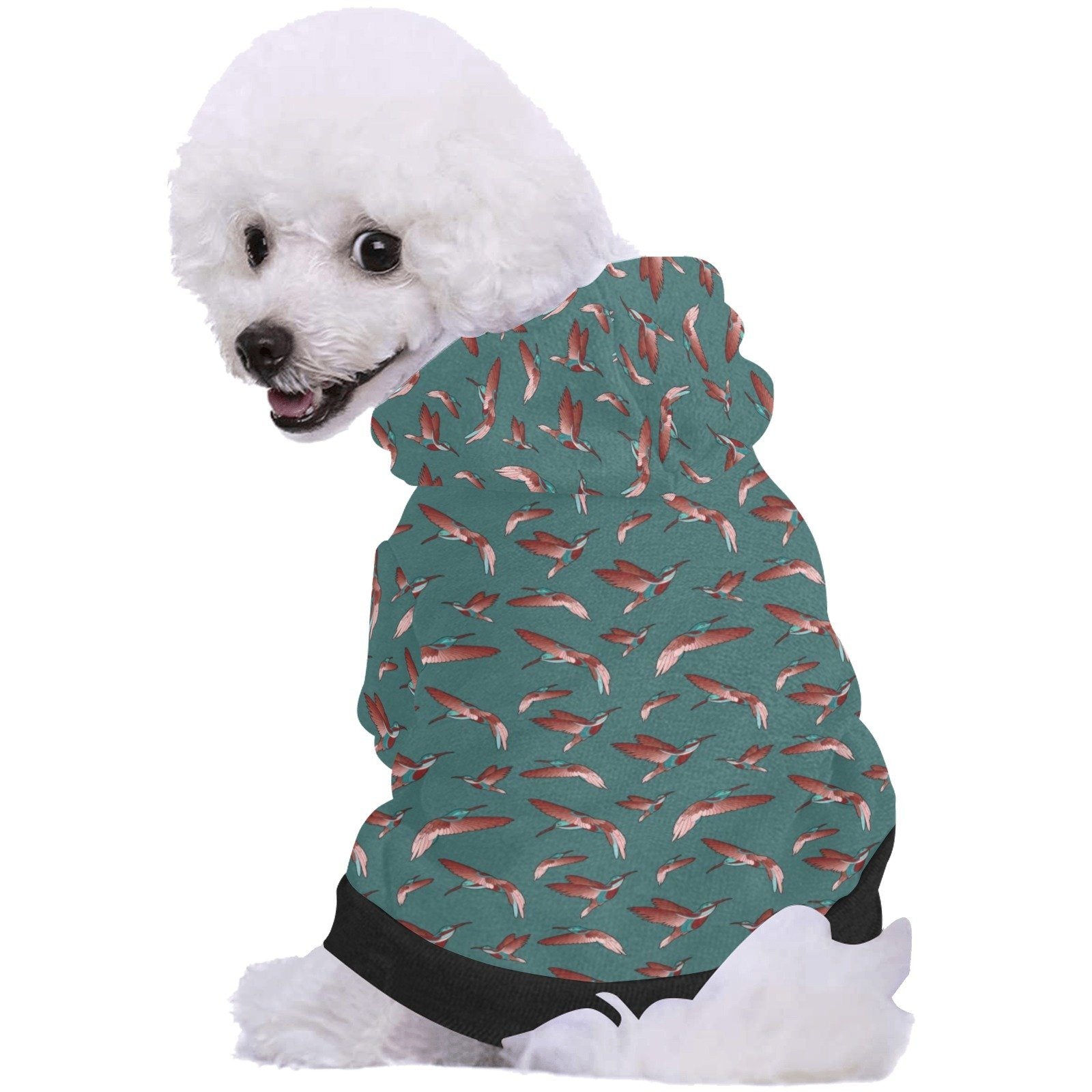Red Swift Turquoise Pet Dog Hoodie Pet Dog Hoodie e-joyer