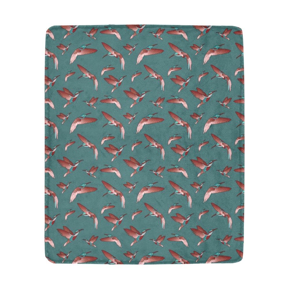 Red Swift Turquoise Ultra-Soft Micro Fleece Blanket 50"x60" Ultra-Soft Blanket 50''x60'' e-joyer